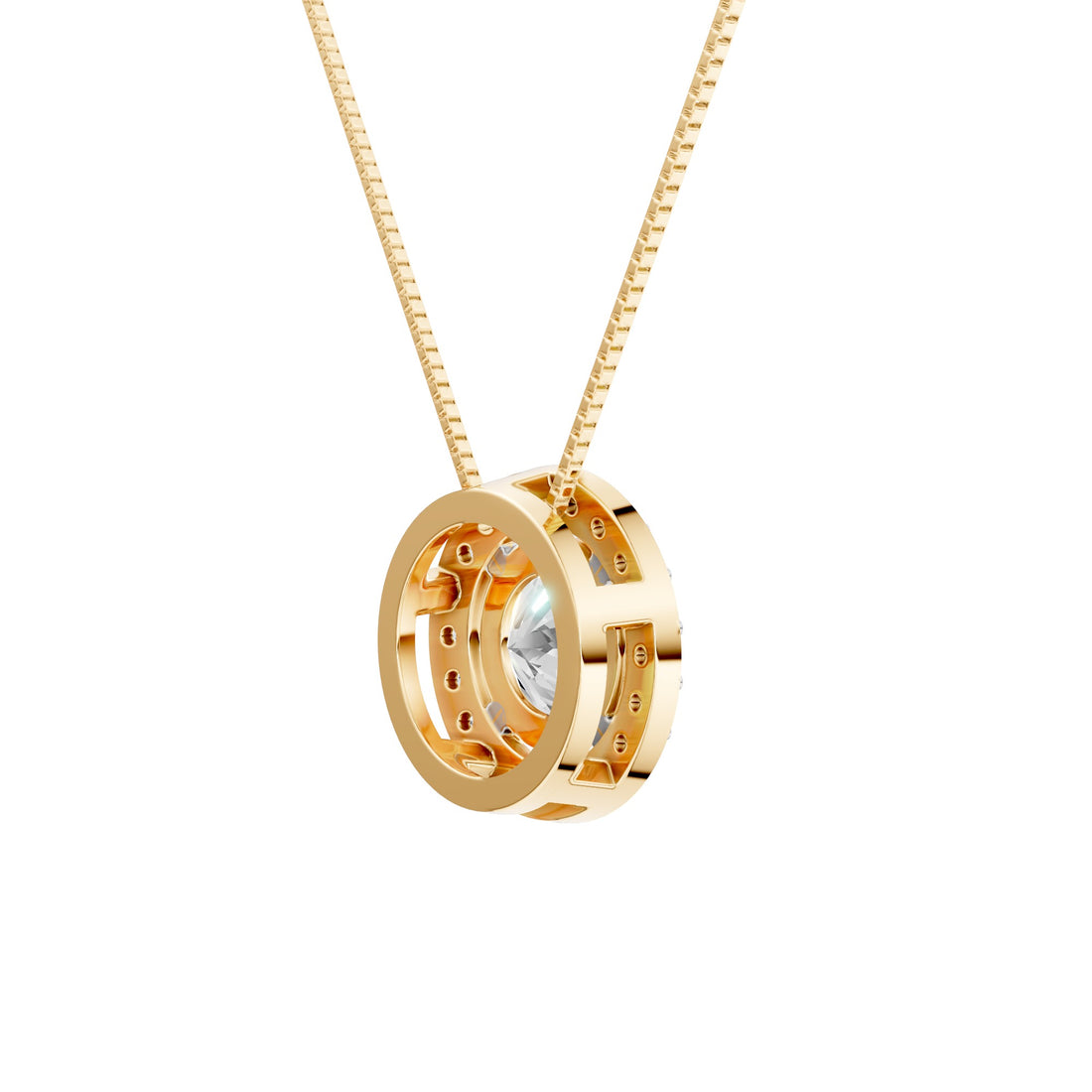 Vivid Vogue 1 Carat Halo Pendant