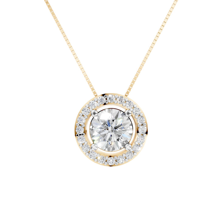 Vivid Vogue 1 Carat Halo Pendant