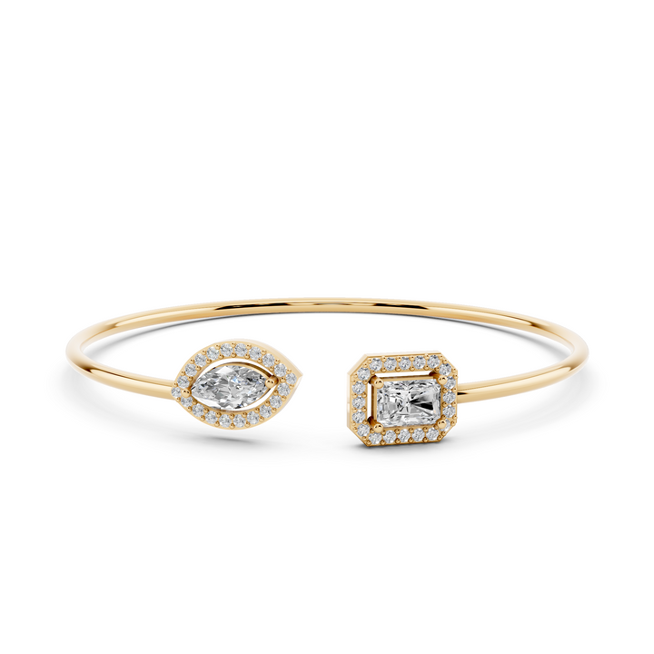 Radiant and Marquise Flex Diamond Bracelet
