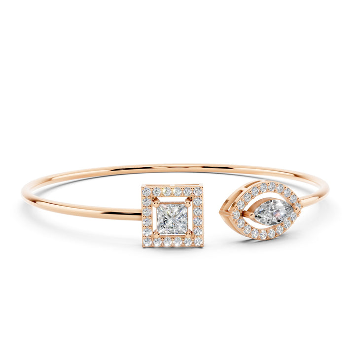 Princess and Marquise Flex Diamond Bracelet