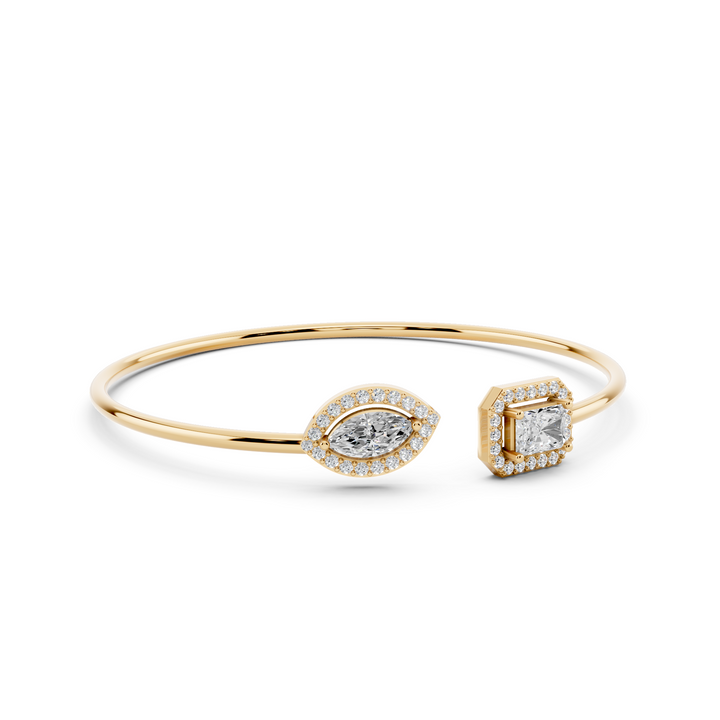 Radiant and Marquise Flex Diamond Bracelet