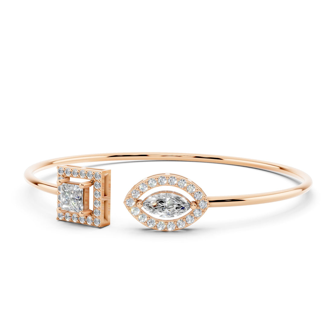 Princess and Marquise Flex Diamond Bracelet
