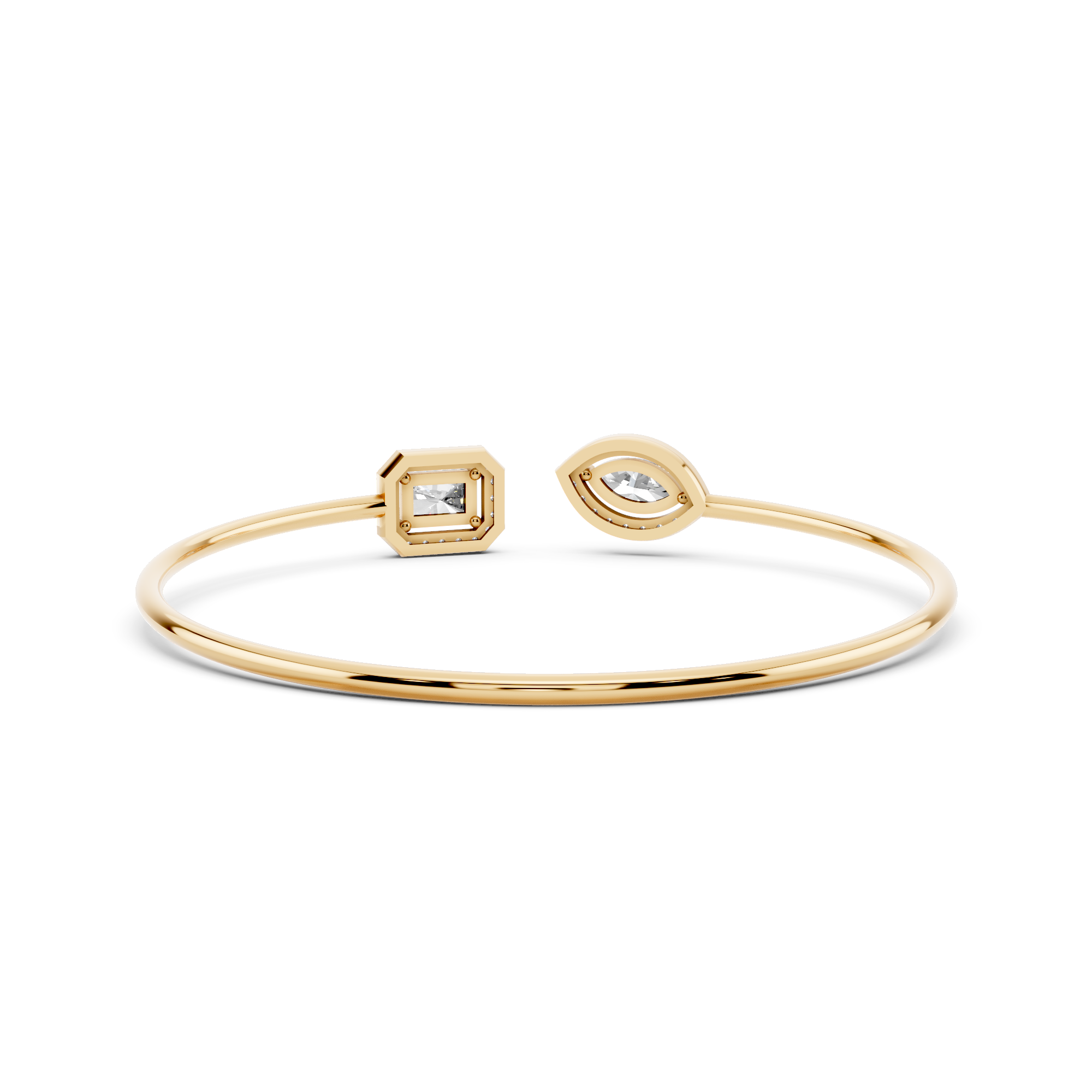Radiant and Marquise Flex Diamond Bracelet