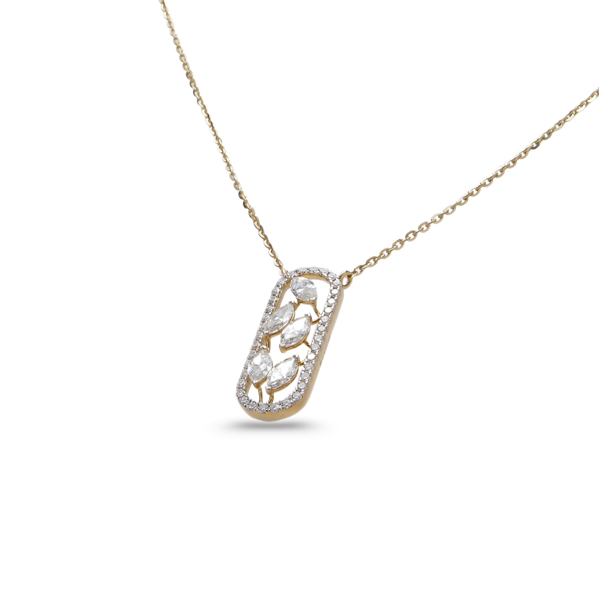 Verdant Grace Diamond Pendant Chain
