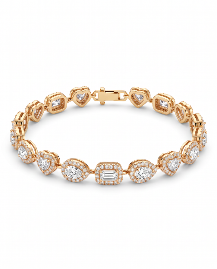 Halo Symphony 10 Carat Tennis Bracelet