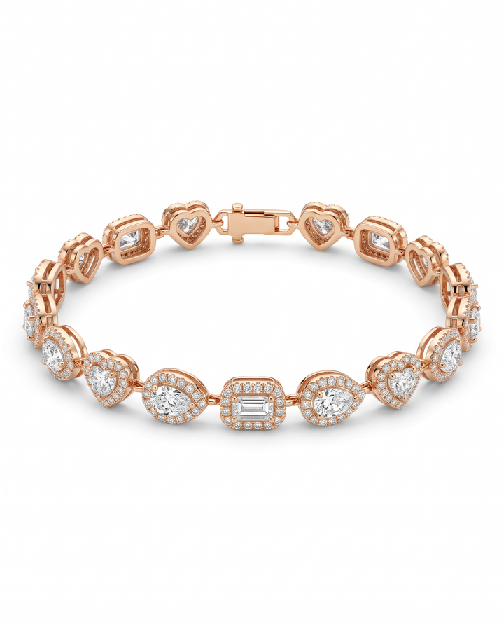 Halo Symphony 10 Carat Tennis Bracelet