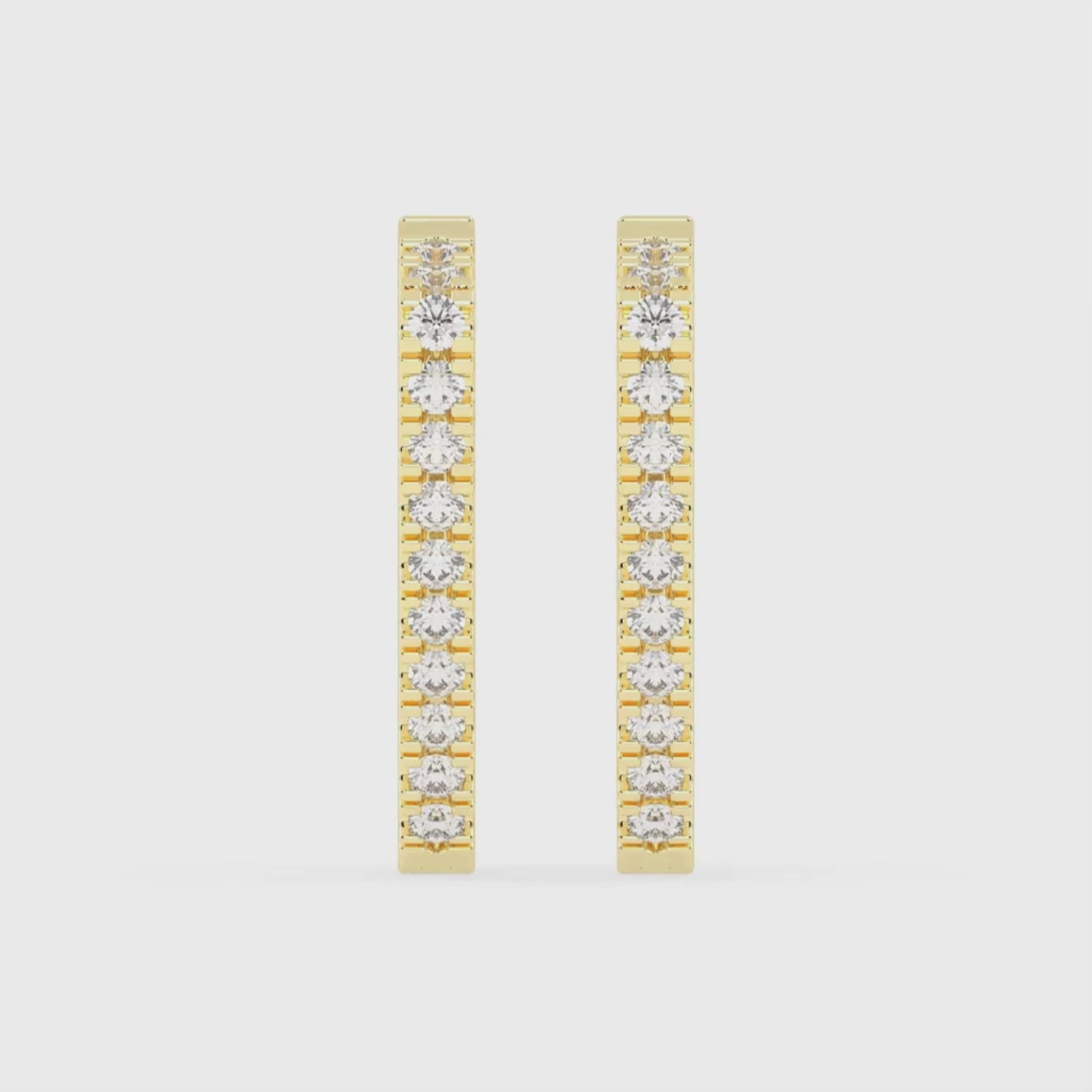 1.5 CT Sylvia Belle Hoop Earrings