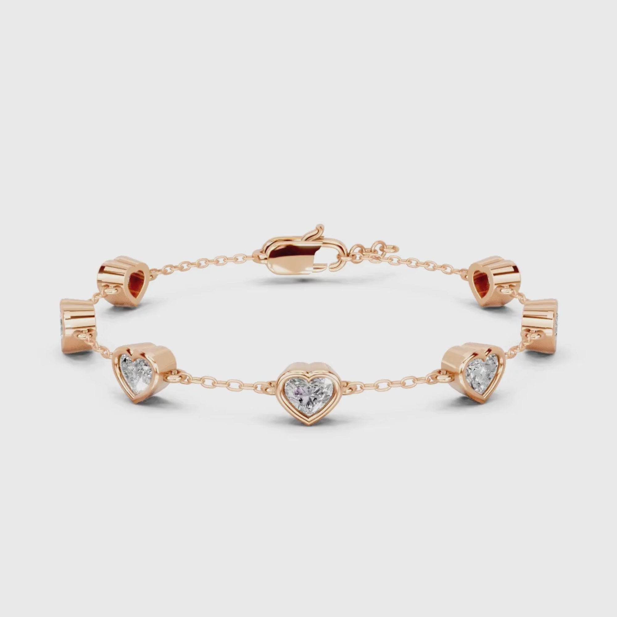 Callista Heart Diamond Bracelet