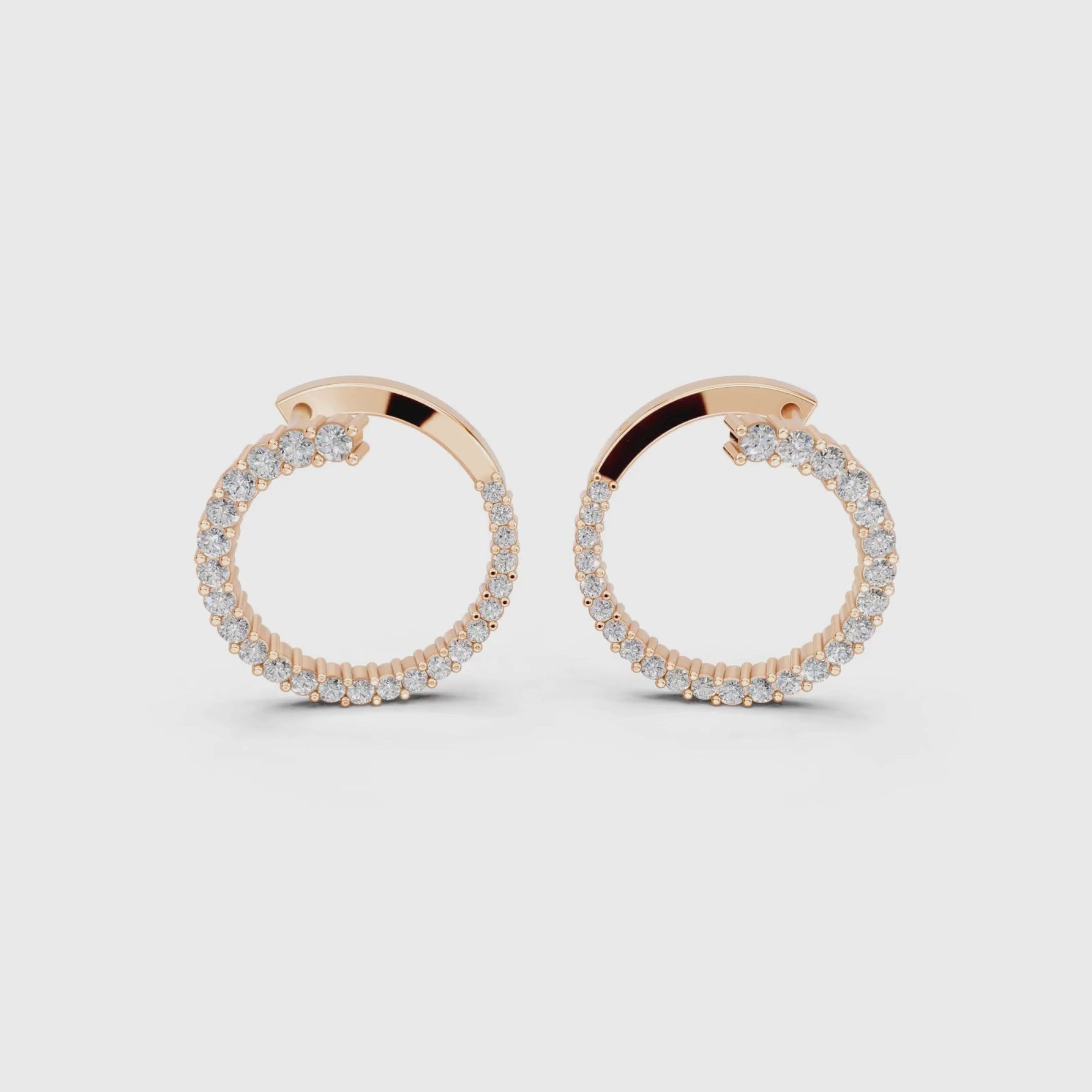 Cosmic Chic Diamond Hoops