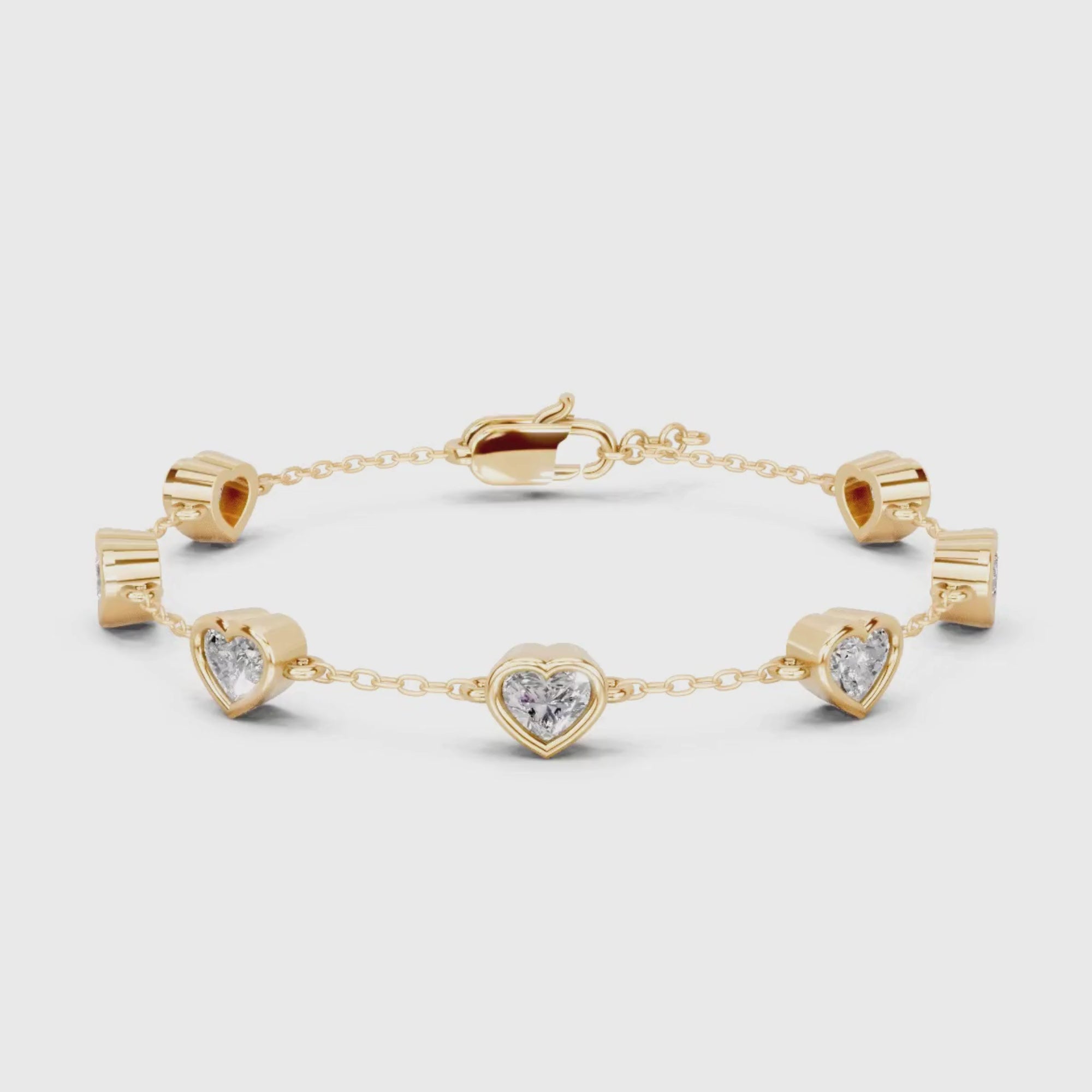 Callista Heart Diamond Bracelet