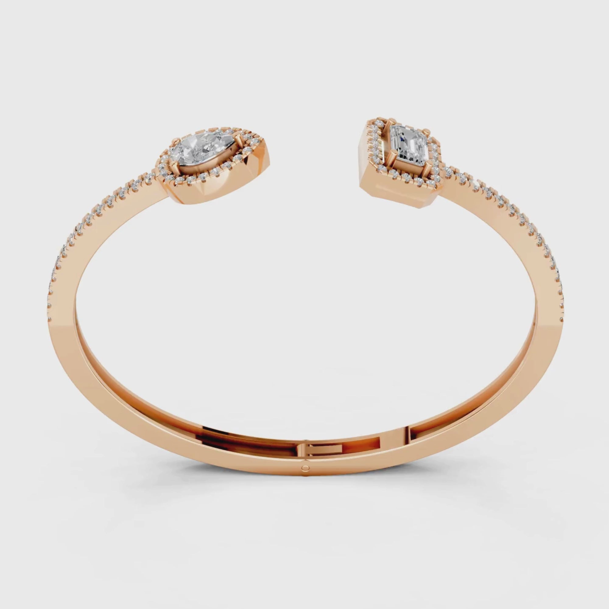 Toi et Moi Emerald and Pear Bracelet