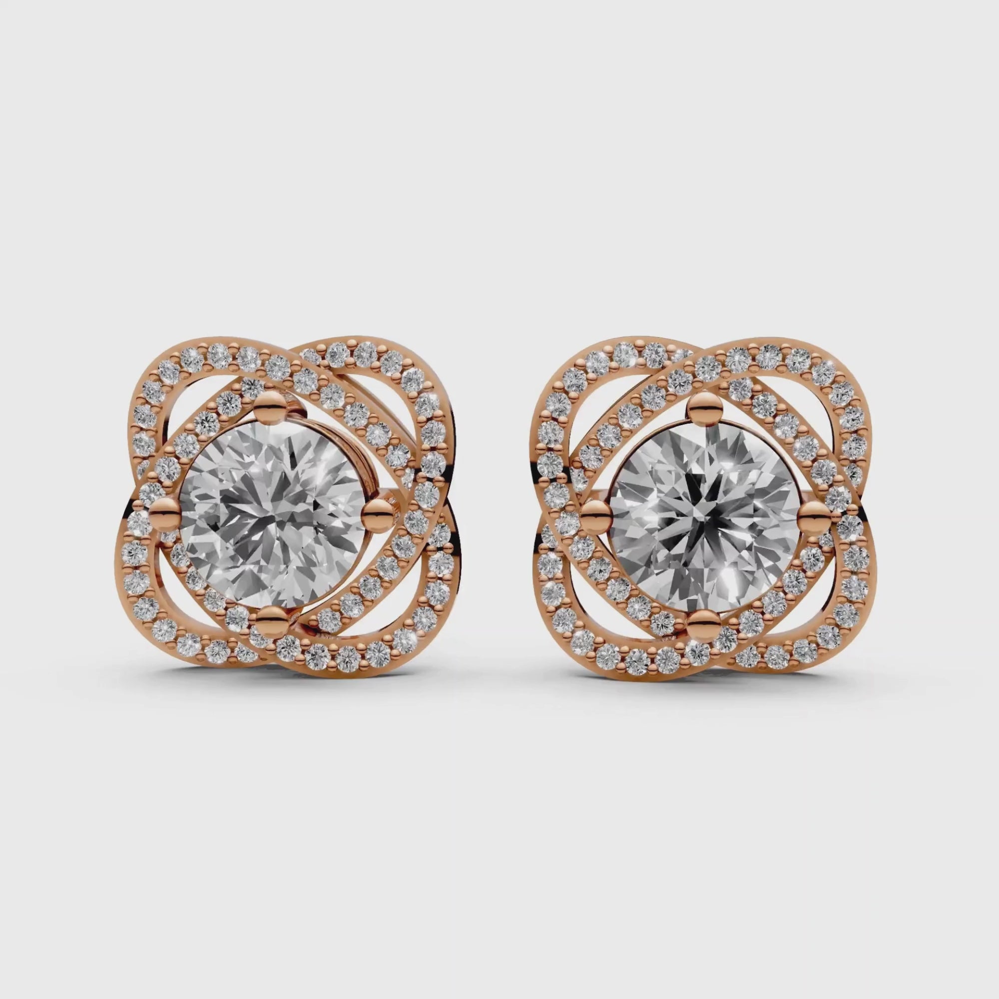 2.4 Carat Round Solitaire with Detachable Floral Jacket