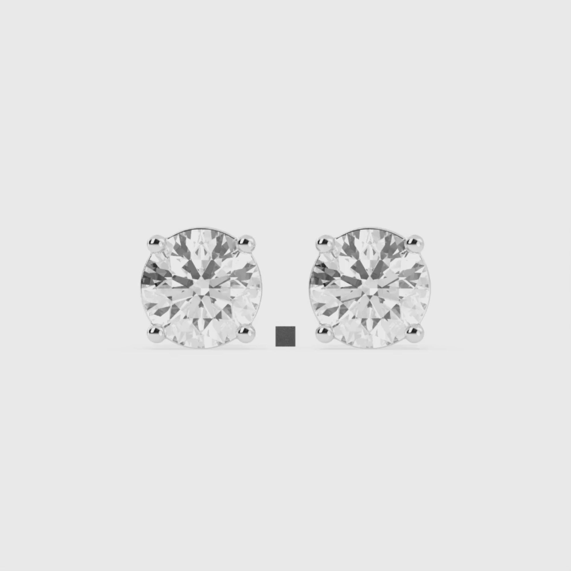 1.5 Carat Genevieve Solitaire Earrings