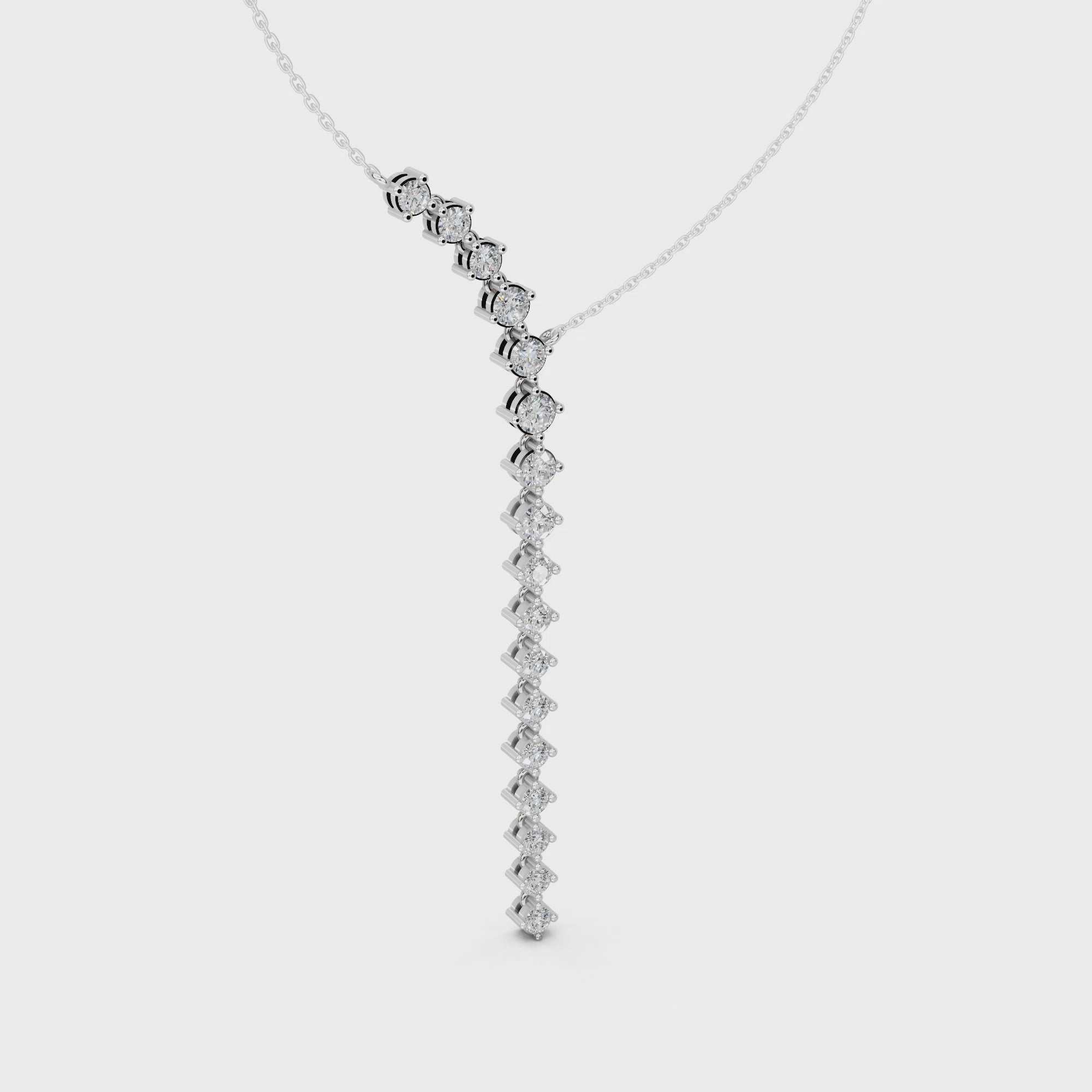 Bold Elegance 'Y' Diamond Pendant