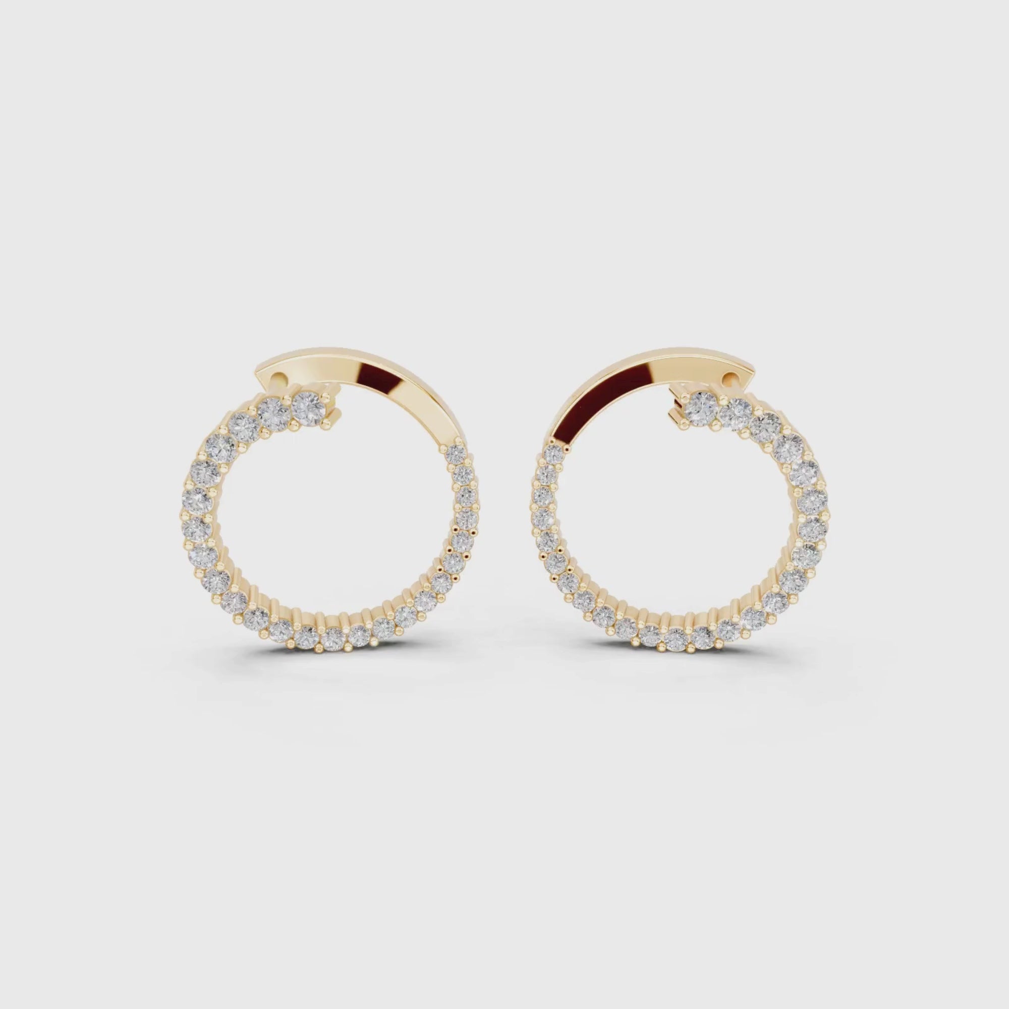 Cosmic Chic Diamond Hoops