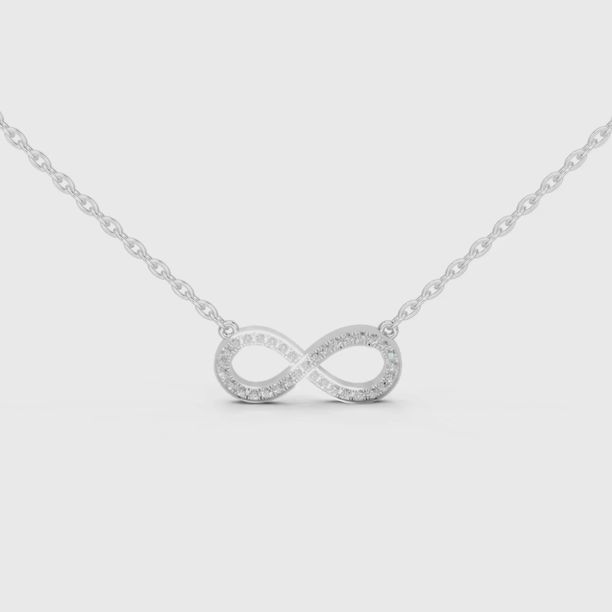 Infinity Diamond Pendant