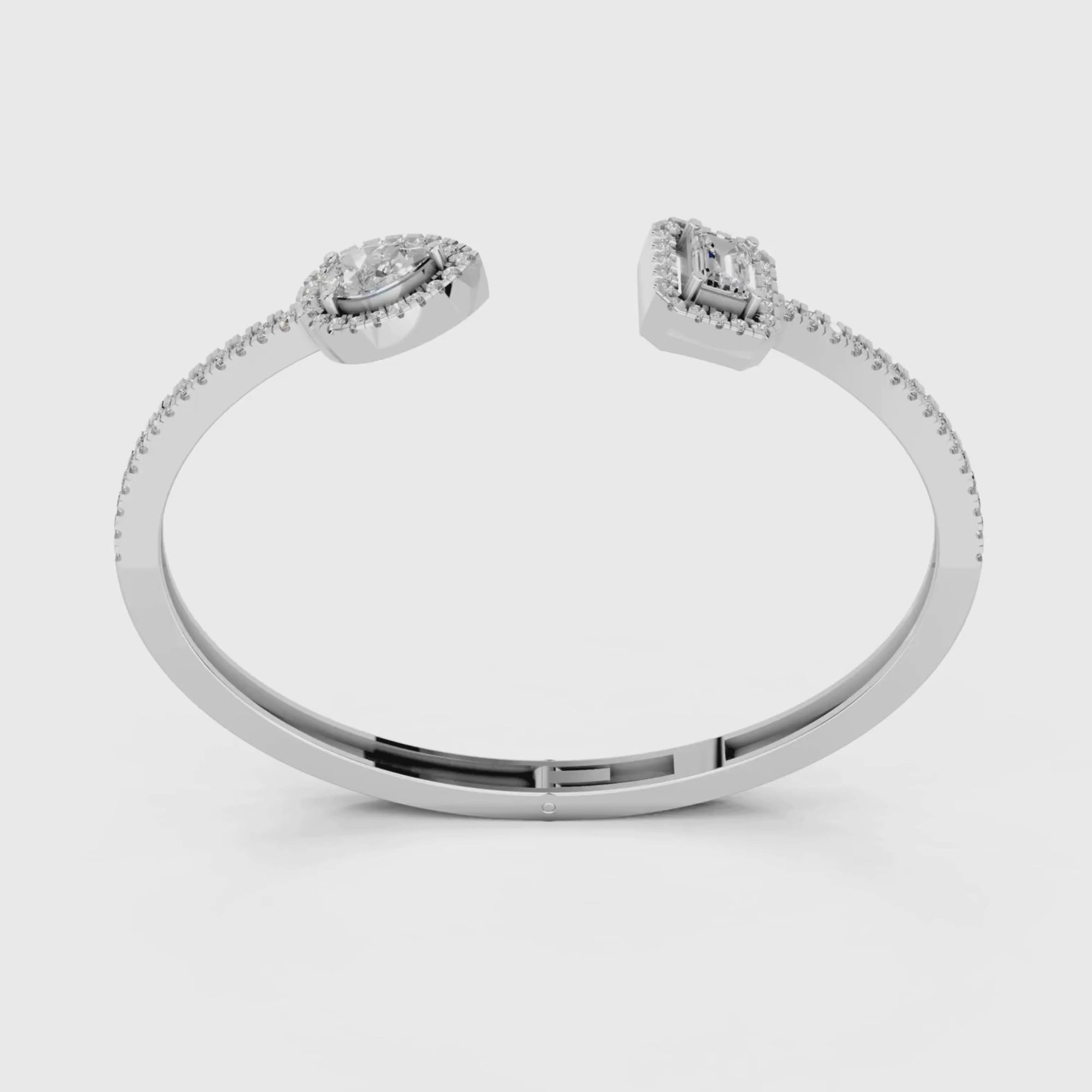 Toi et Moi Emerald and Pear Bracelet