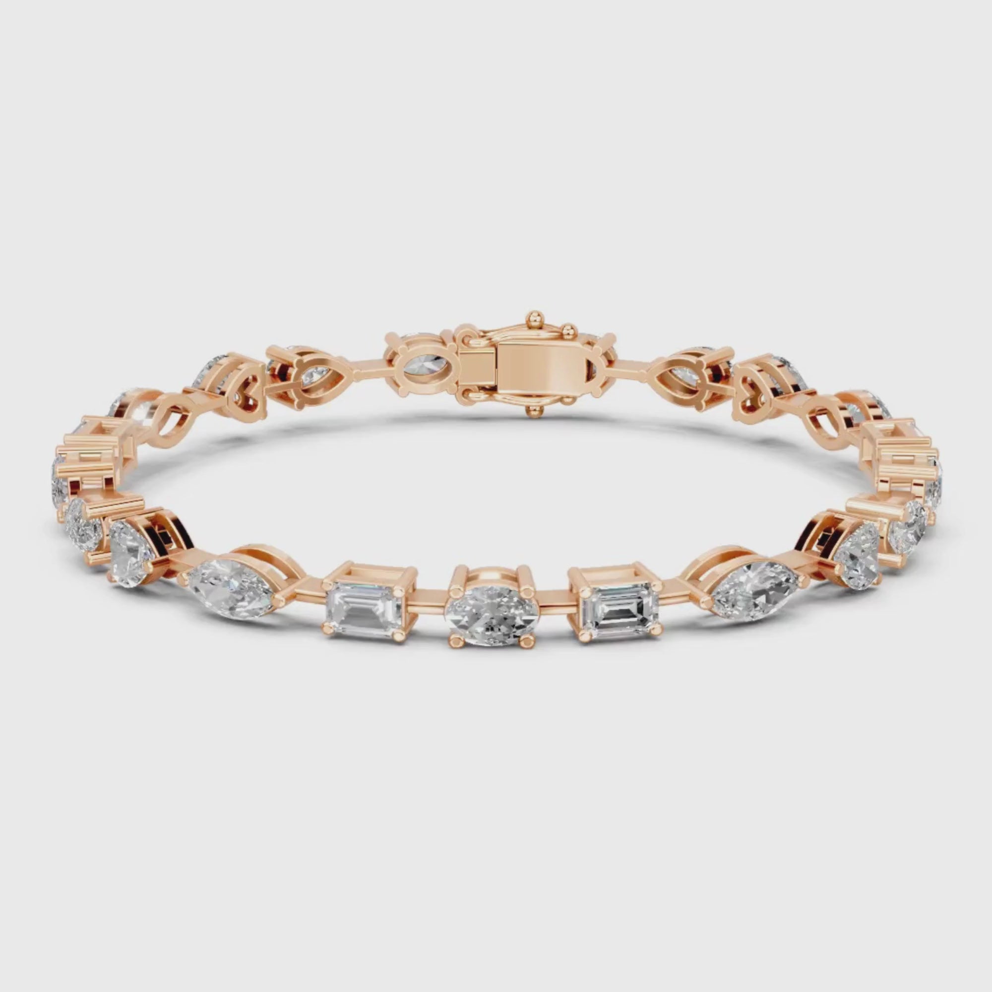 40 Cent Multi Shape Tennis Bracelet