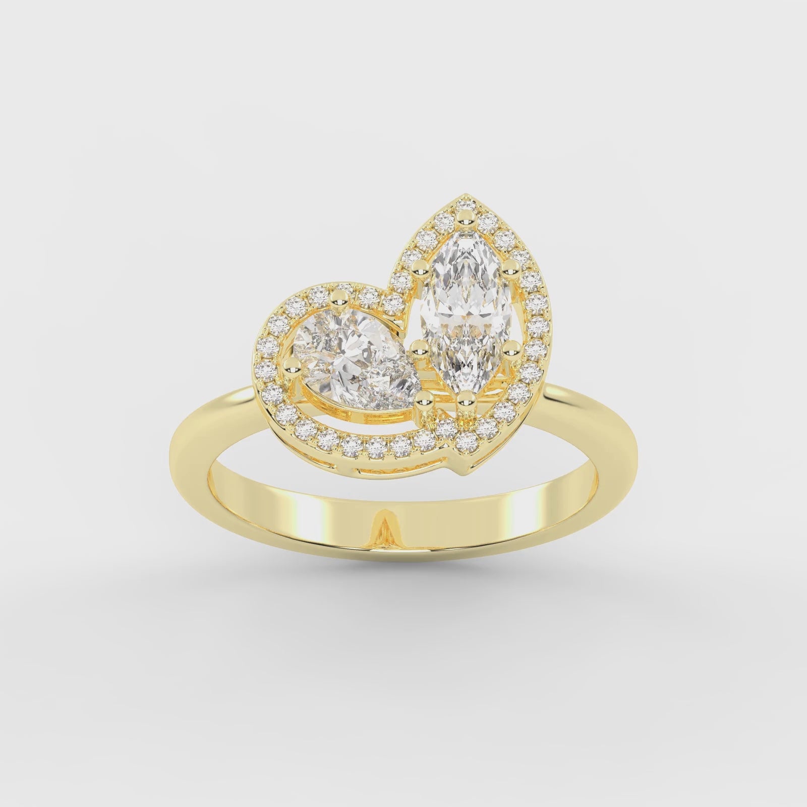 Deux Etoiles Diamond Ring