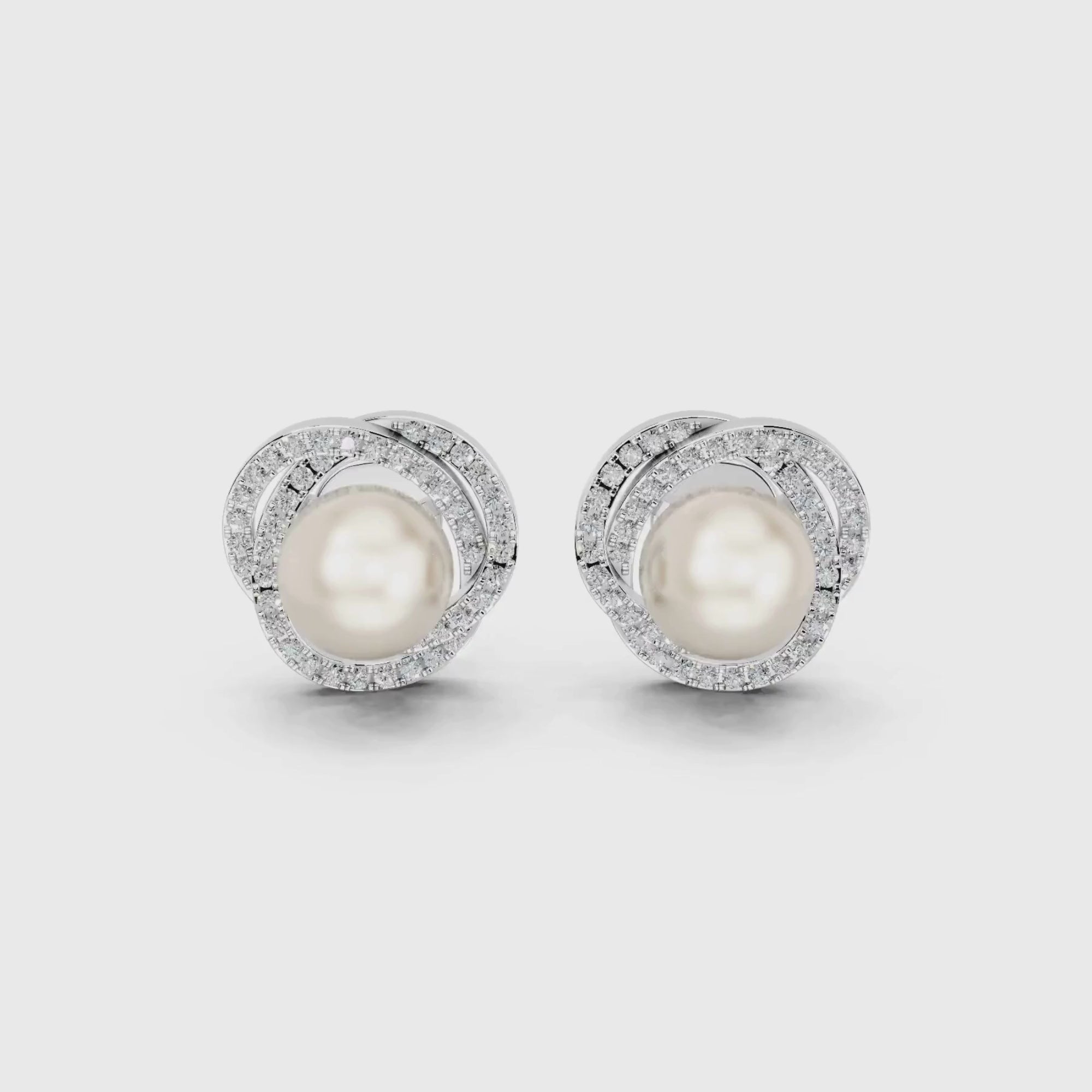 Neptune's Pearl Diamond Earrings
