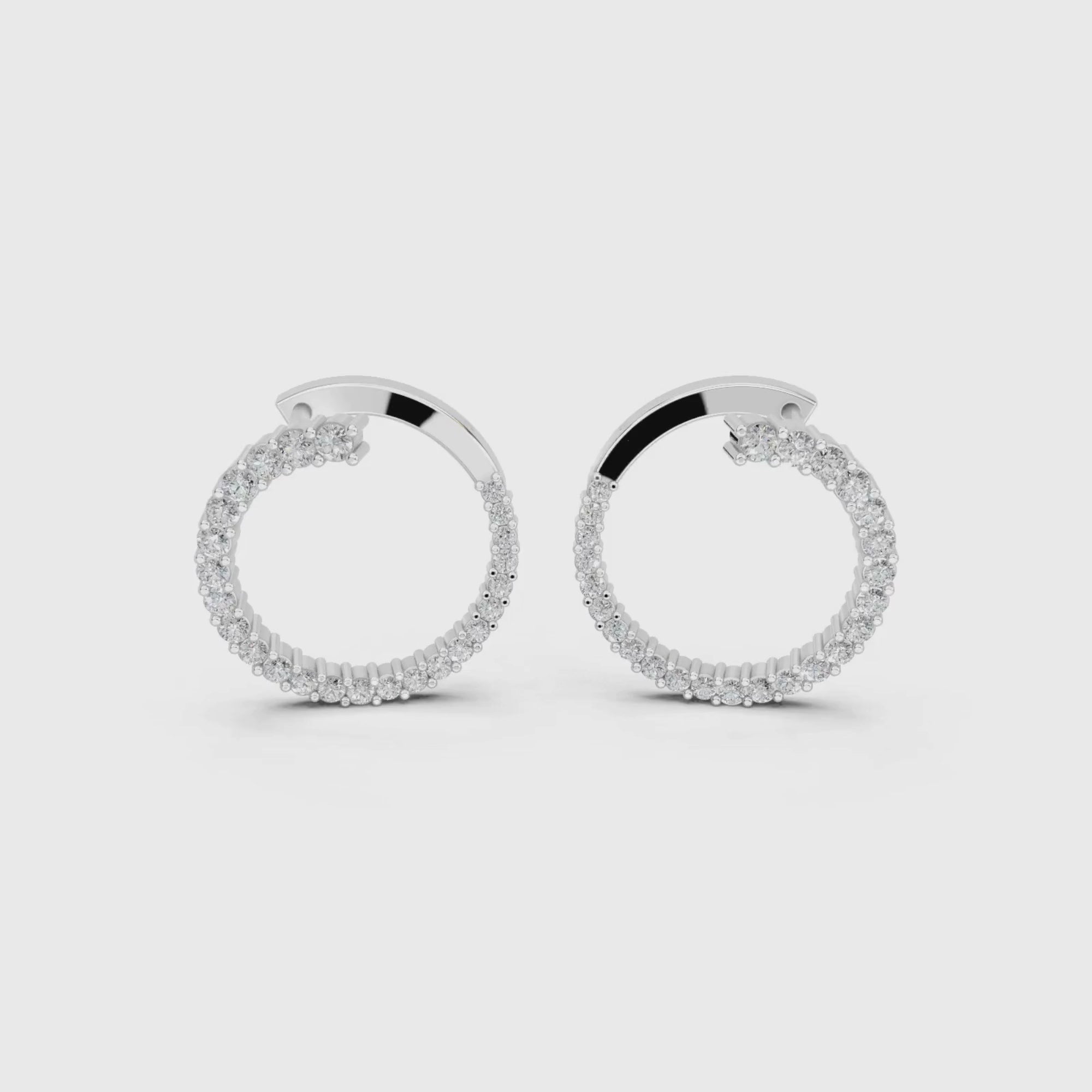 Cosmic Chic Diamond Hoops