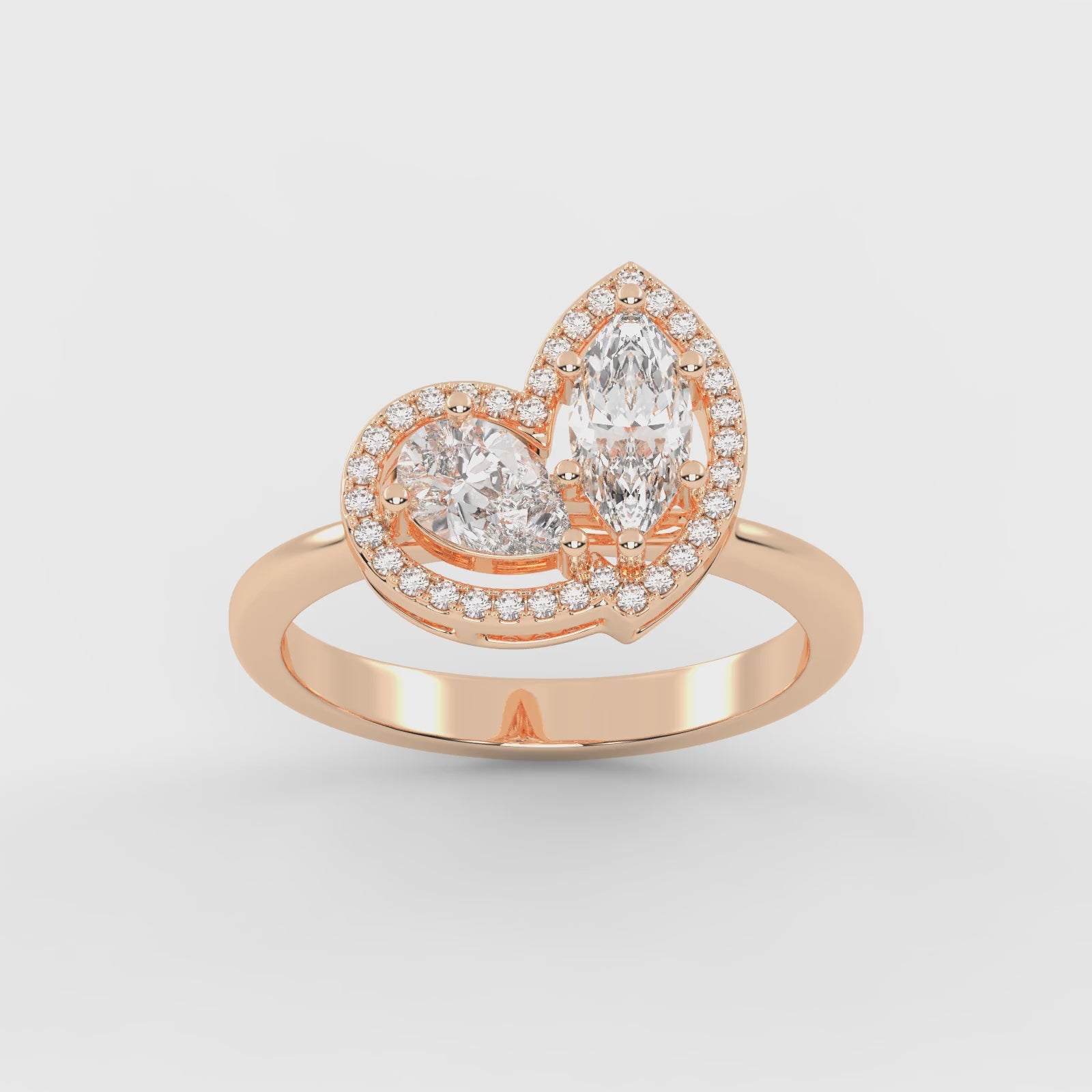 Deux Etoiles Diamond Ring