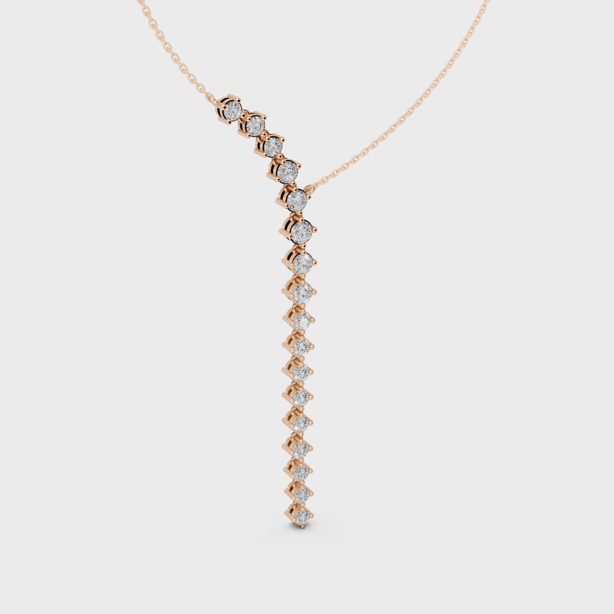 Bold Elegance 'Y' Diamond Pendant