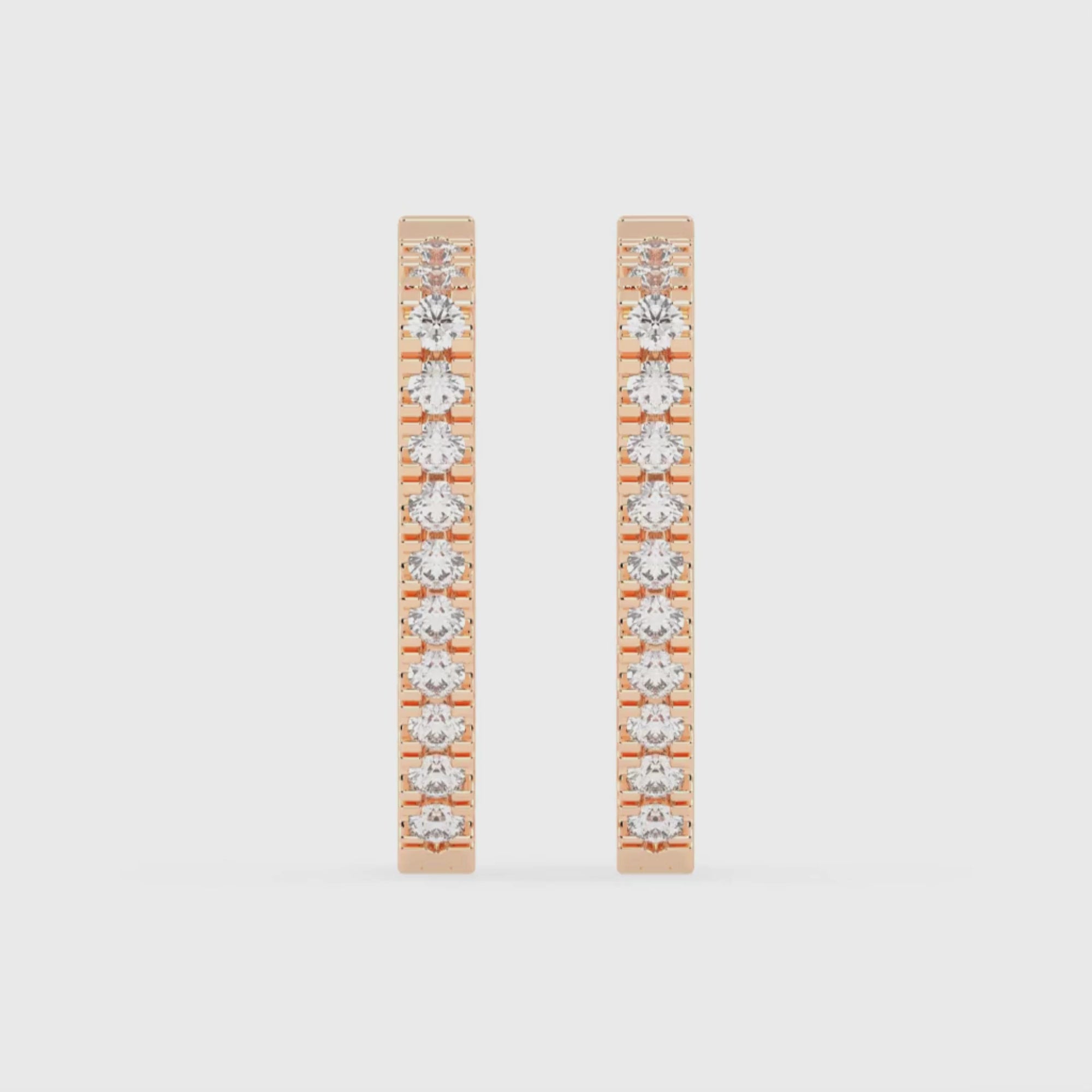 1.5 CT Sylvia Belle Hoop Earrings