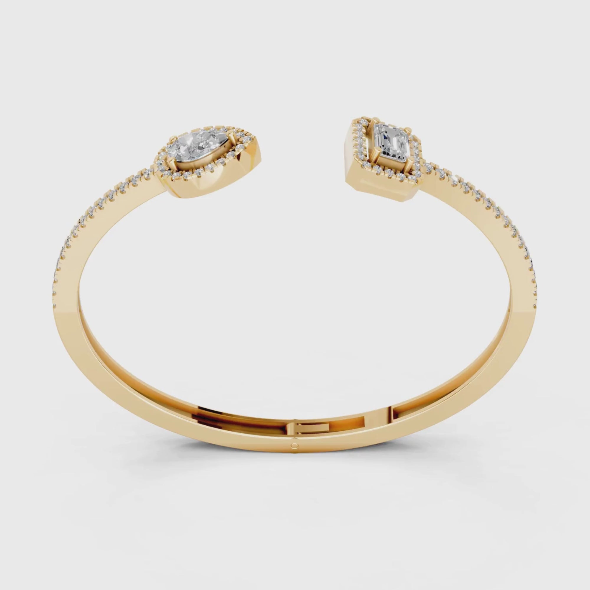 Toi et Moi Emerald and Pear Bracelet