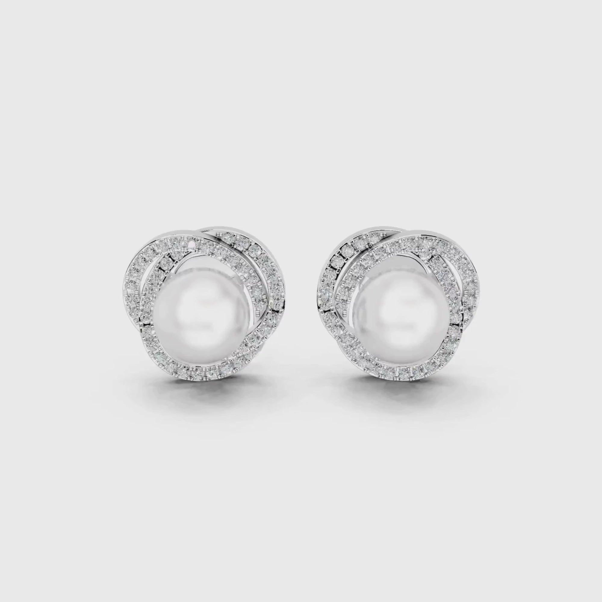 Neptune's Pearl Diamond Earrings