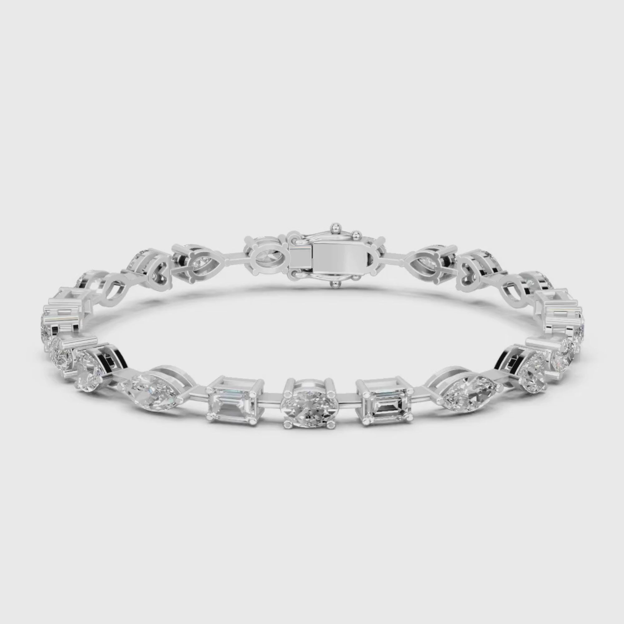 40 Cent Multi Shape Tennis Bracelet
