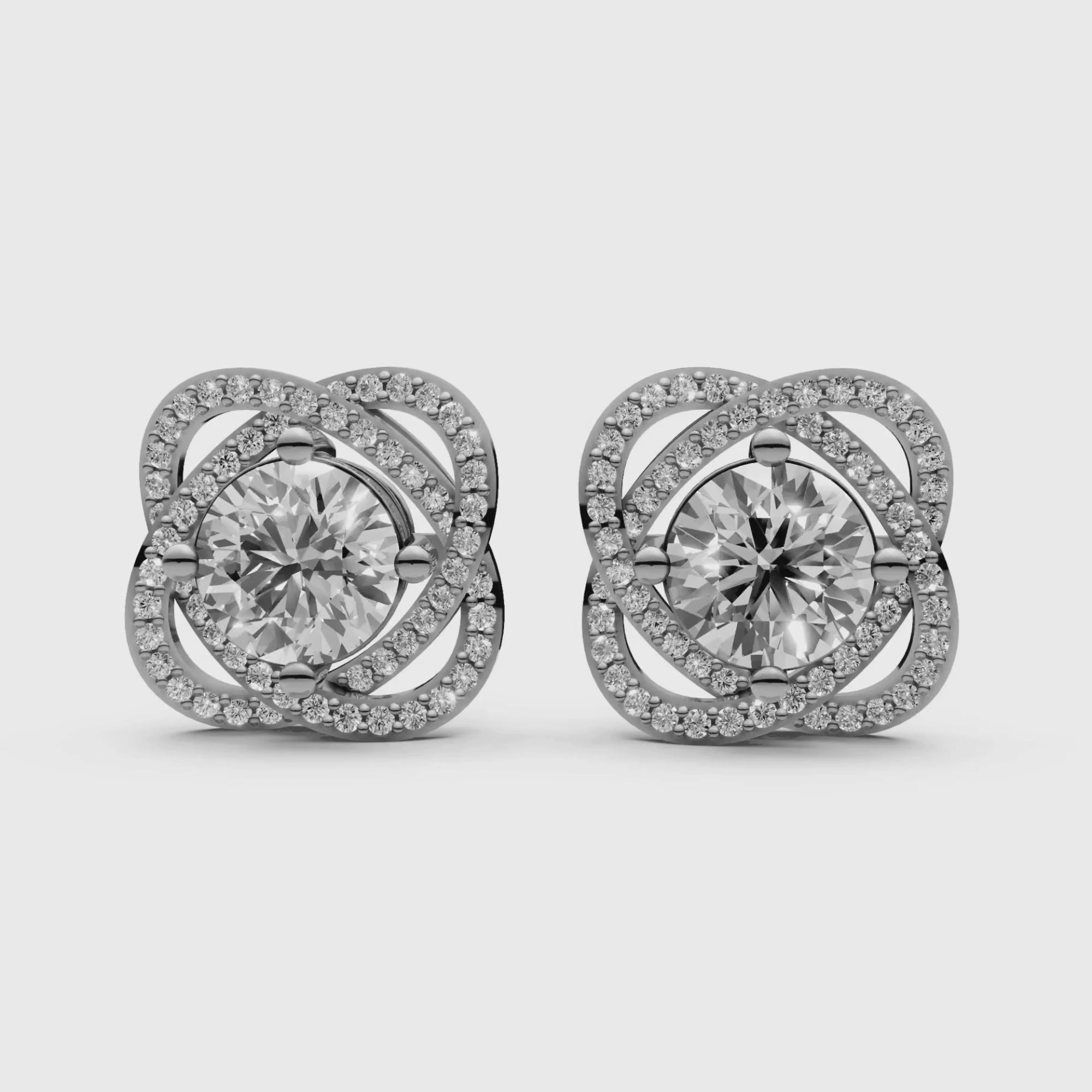2.4 Carat Round Solitaire with Detachable Floral Jacket