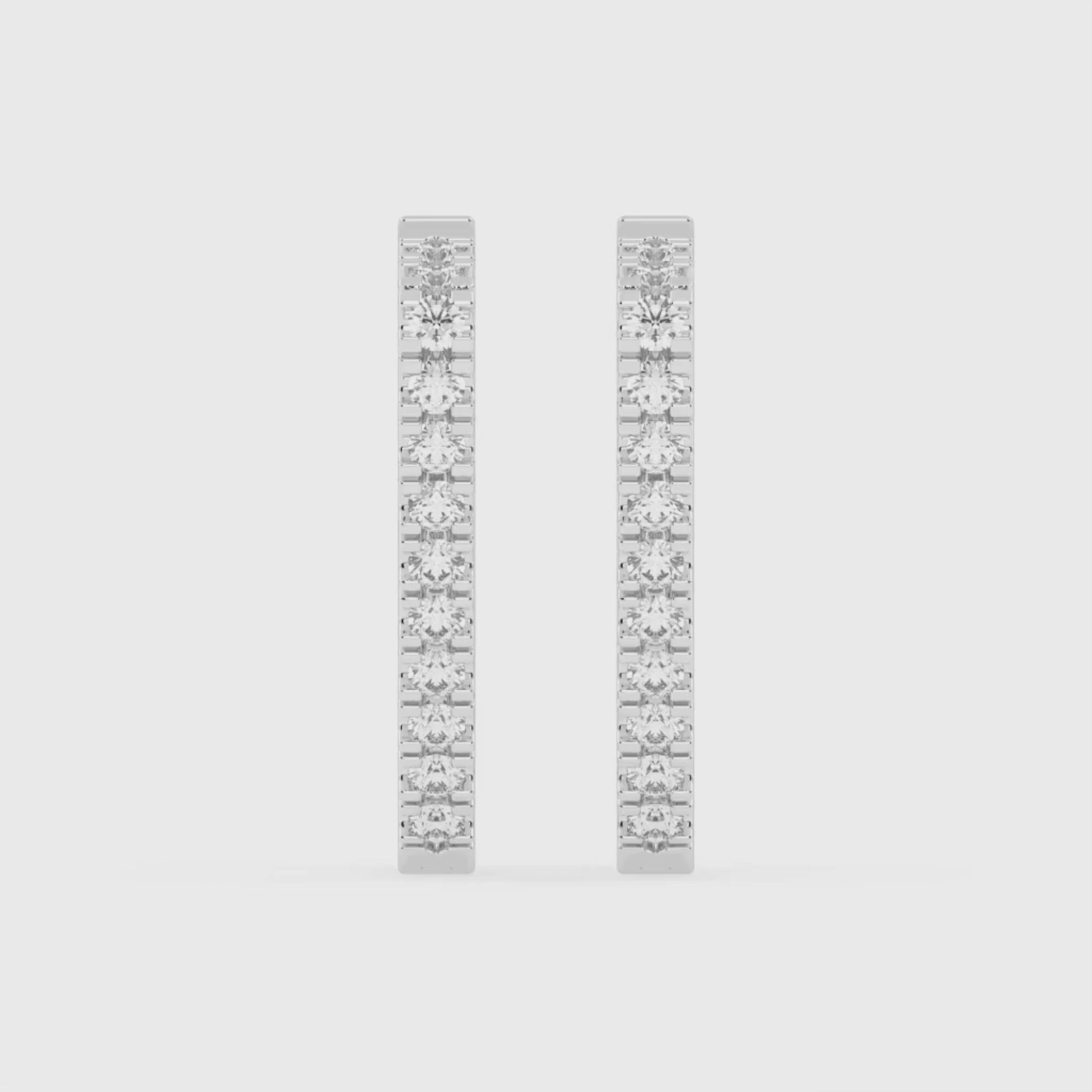 1.5 CT Sylvia Belle Hoop Earrings