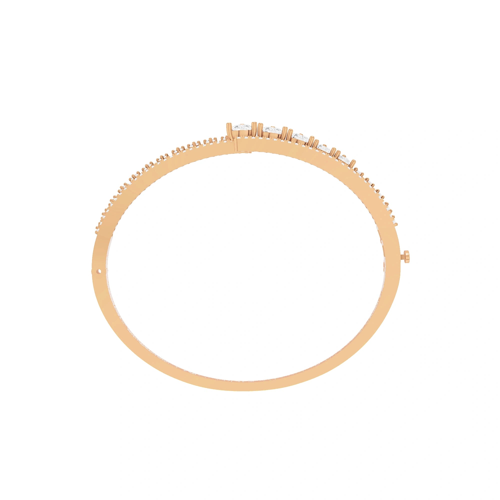 Meera Round Diamond Statement Bracelet