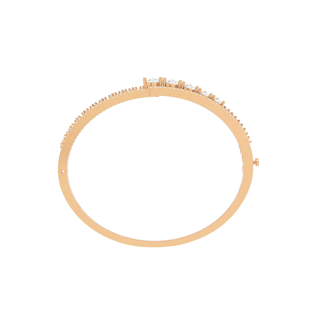 Meera Round Diamond Statement Bracelet