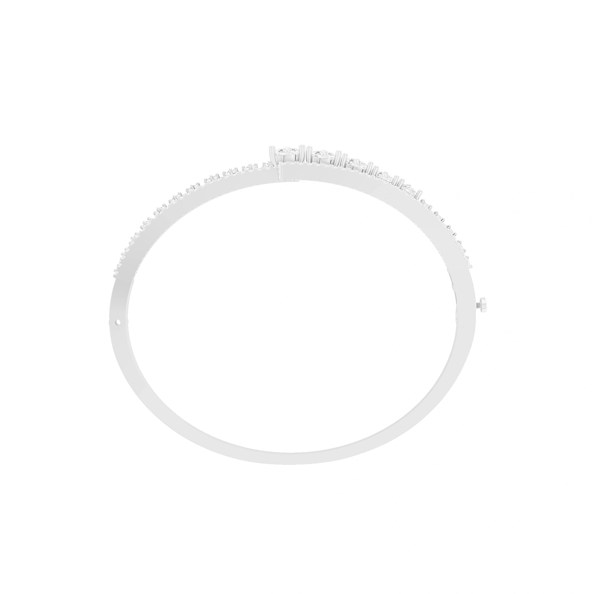 Meera Round Diamond Statement Bracelet