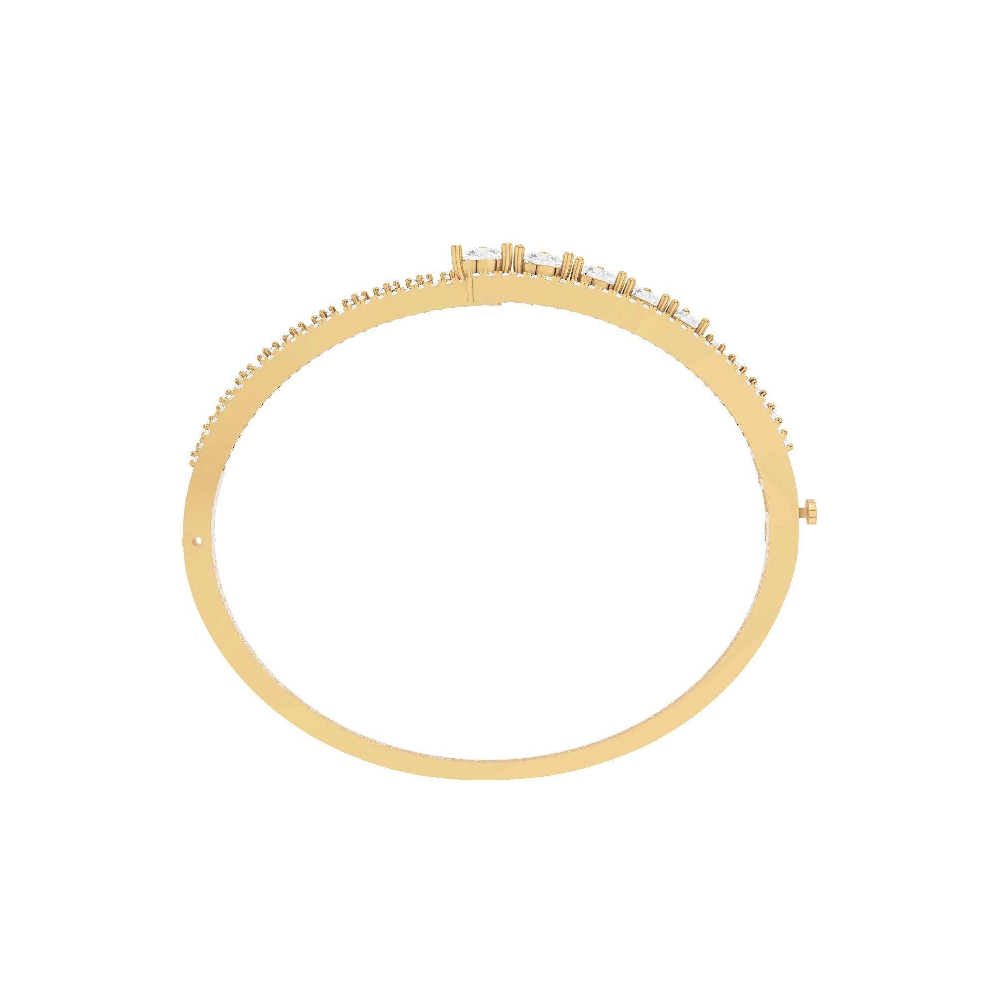 Meera Round Diamond Statement Bracelet