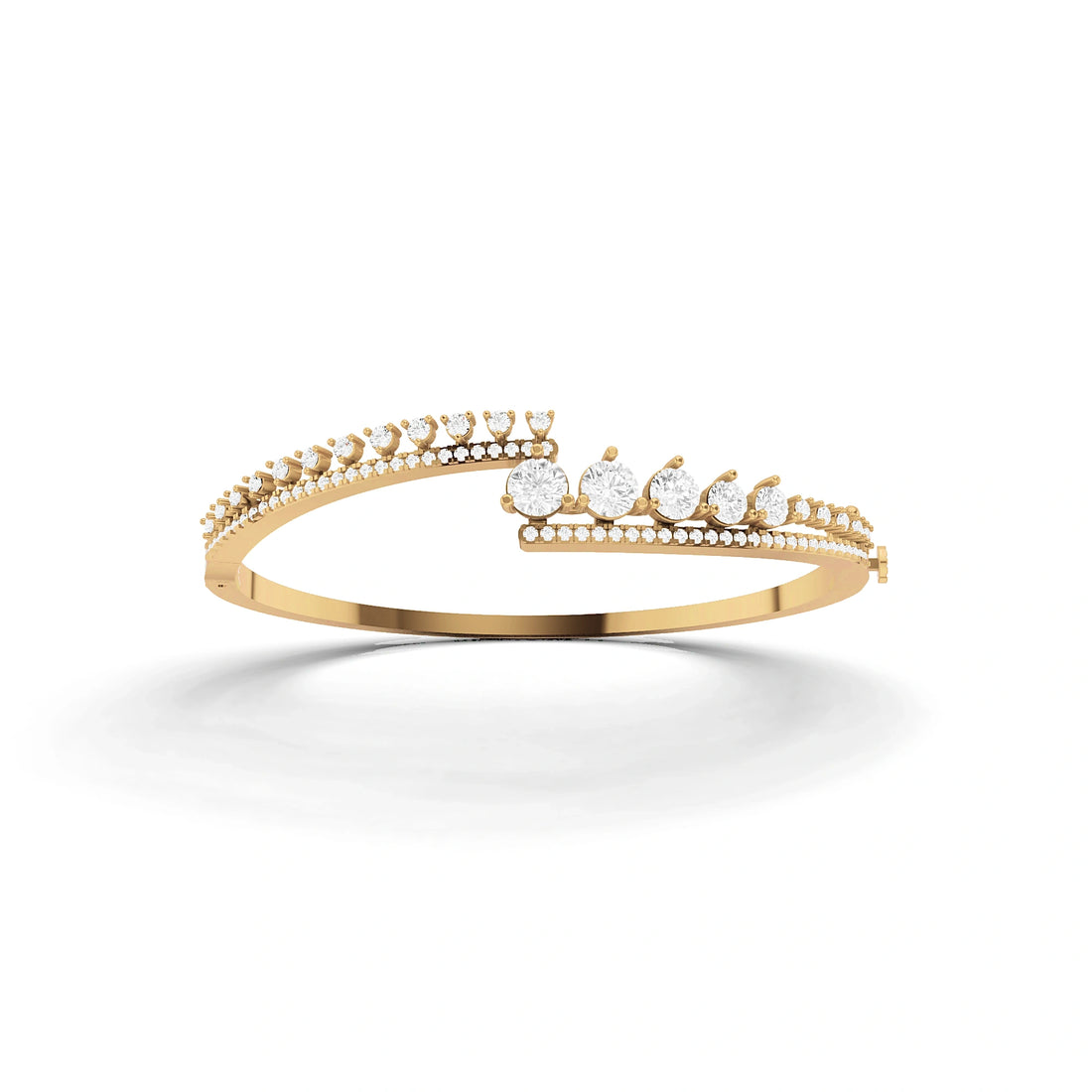 Meera Round Diamond Statement Bracelet