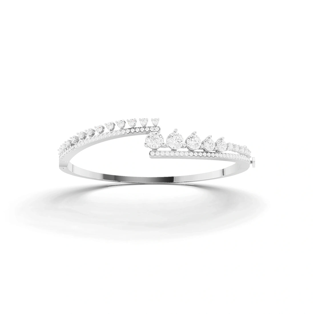 Meera Round Diamond Statement Bracelet