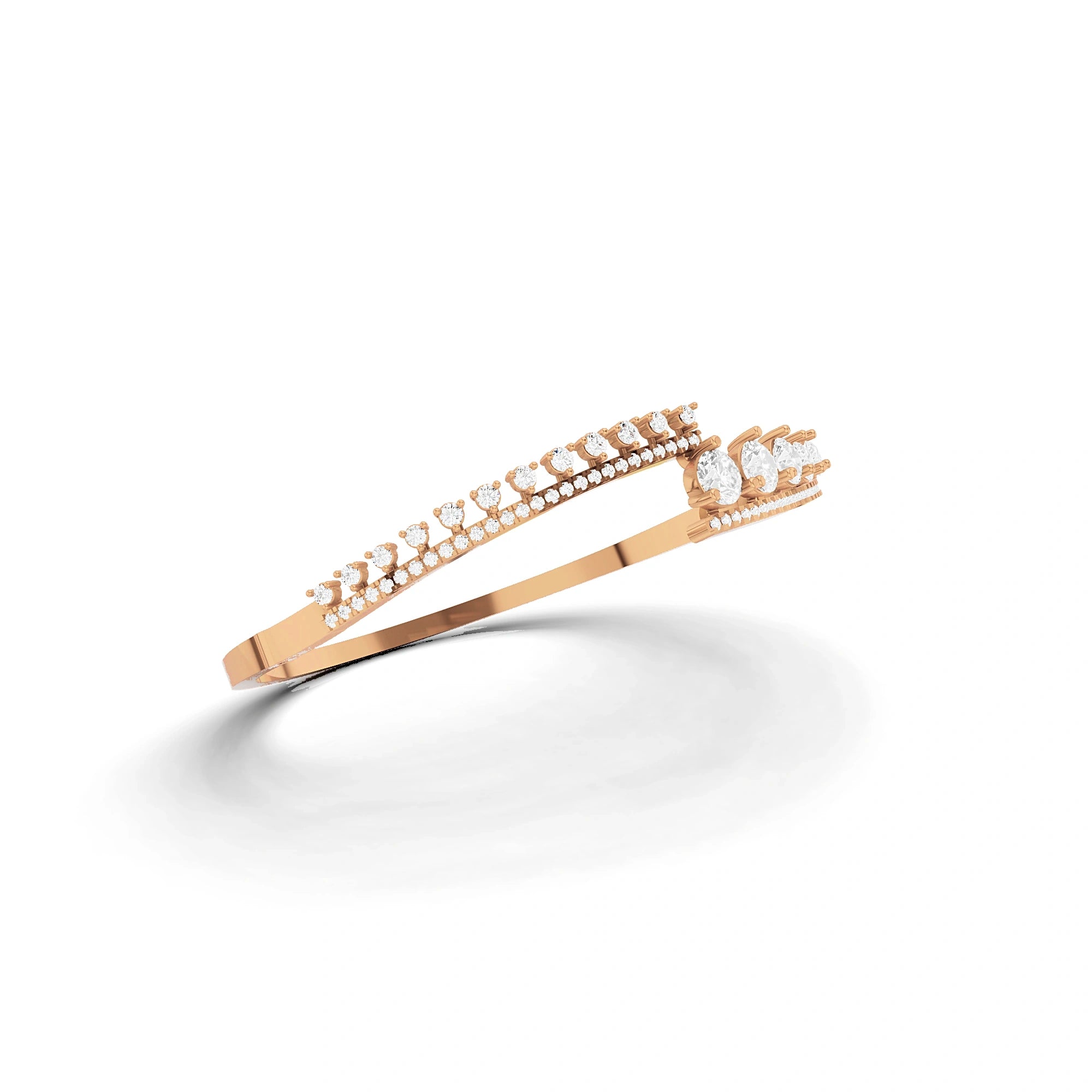 Meera Round Diamond Statement Bracelet