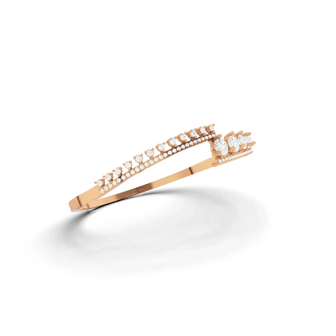 Meera Round Diamond Statement Bracelet
