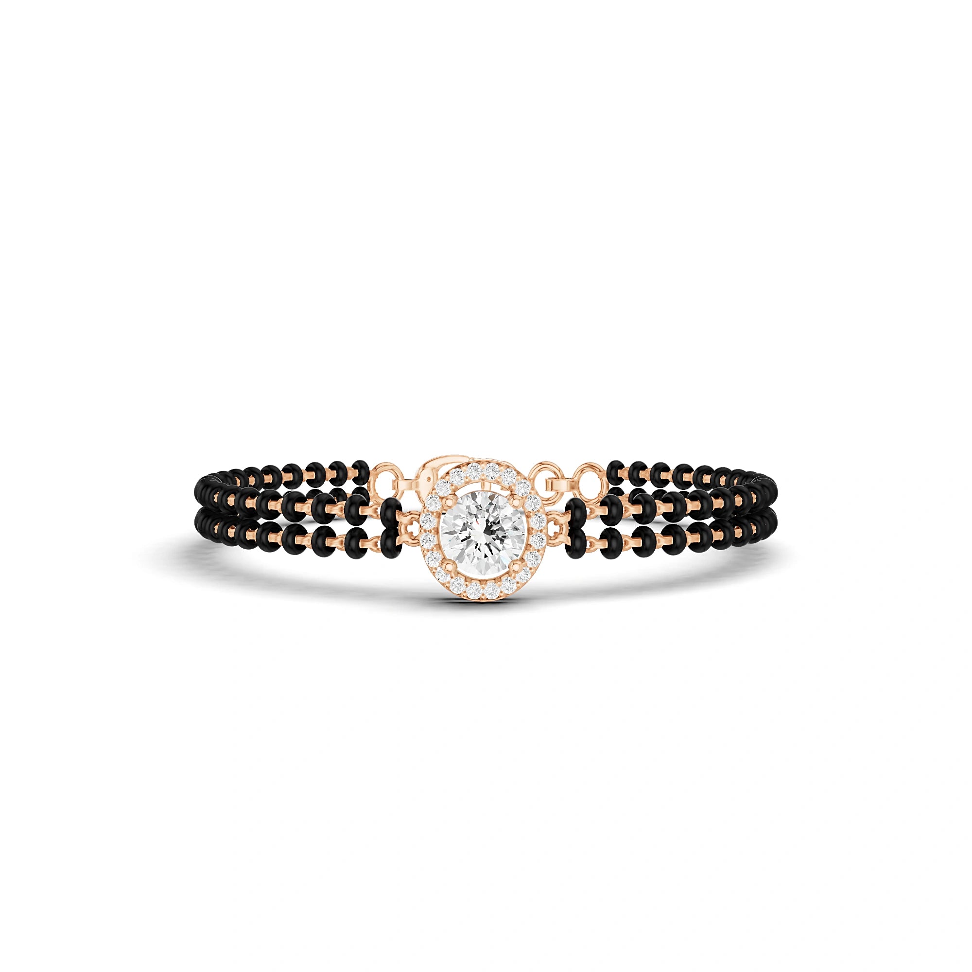 Kiara Round Diamond Mangalsutra Bracelet