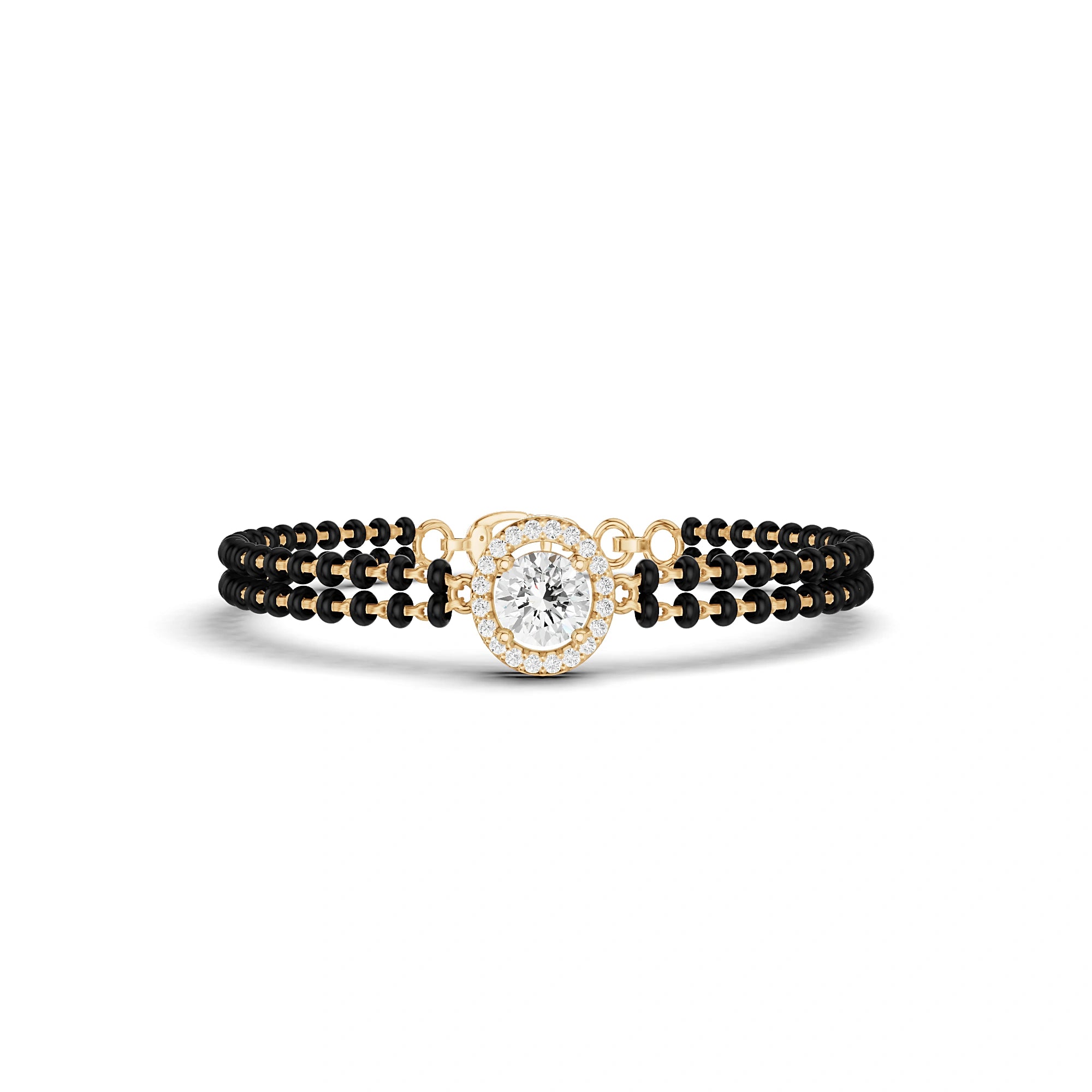 Kiara Round Diamond Mangalsutra Bracelet