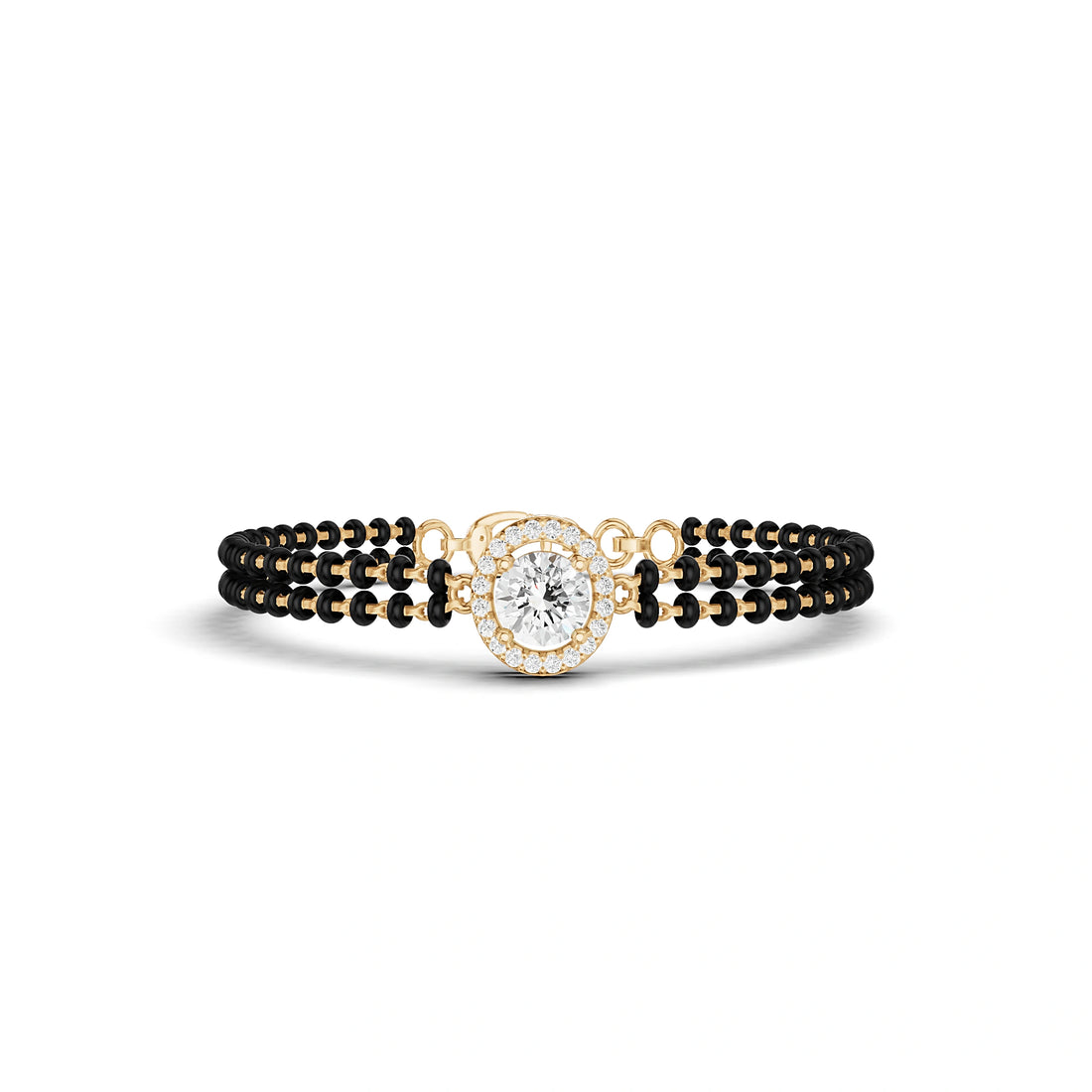 Kiara Round Diamond Mangalsutra Bracelet