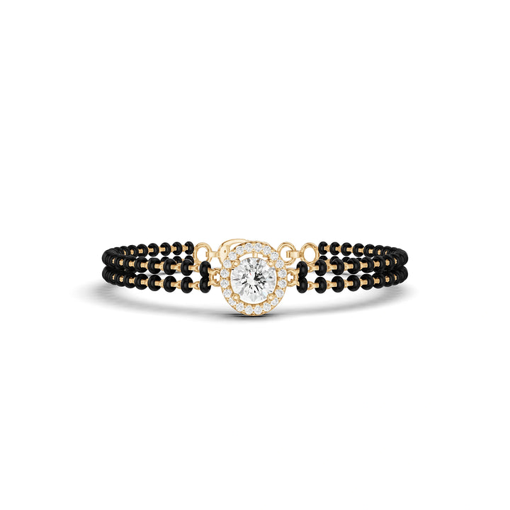 Kiara Round Diamond Mangalsutra Bracelet