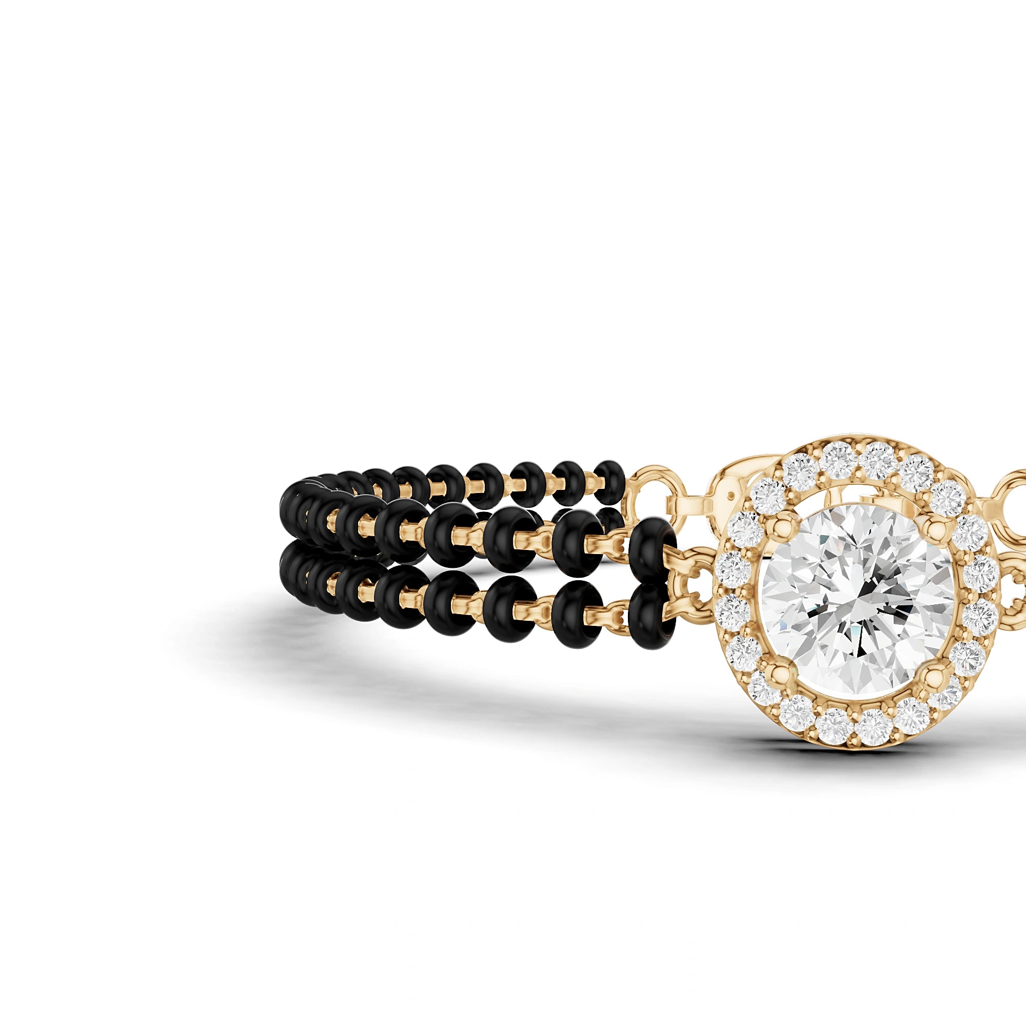 Kiara Round Diamond Mangalsutra Bracelet