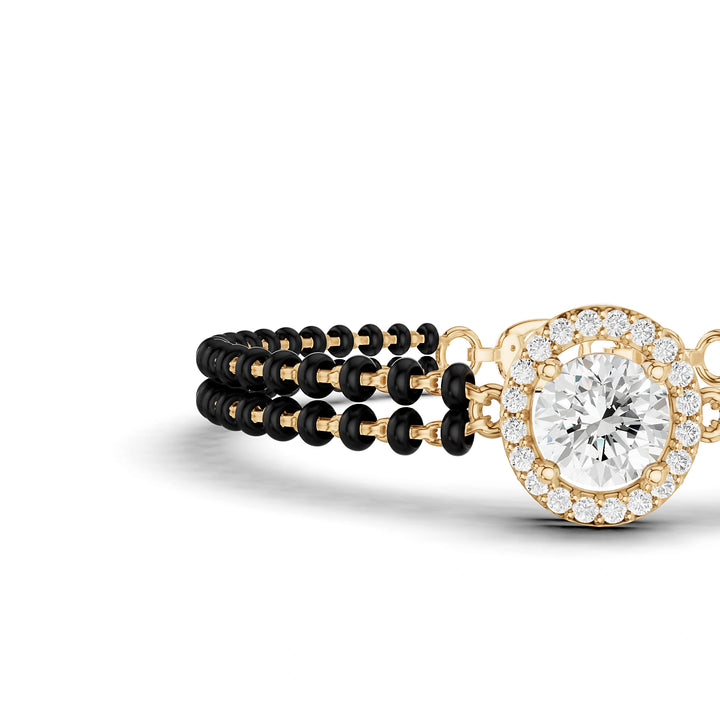 Kiara Round Diamond Mangalsutra Bracelet