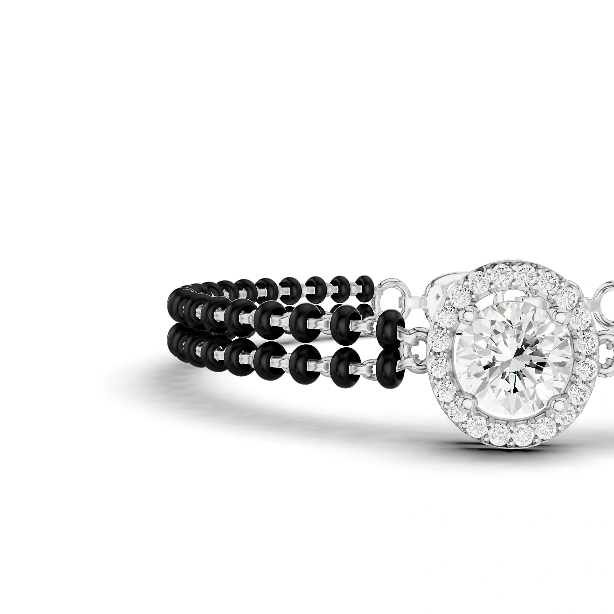 Kiara Round Diamond Mangalsutra Bracelet