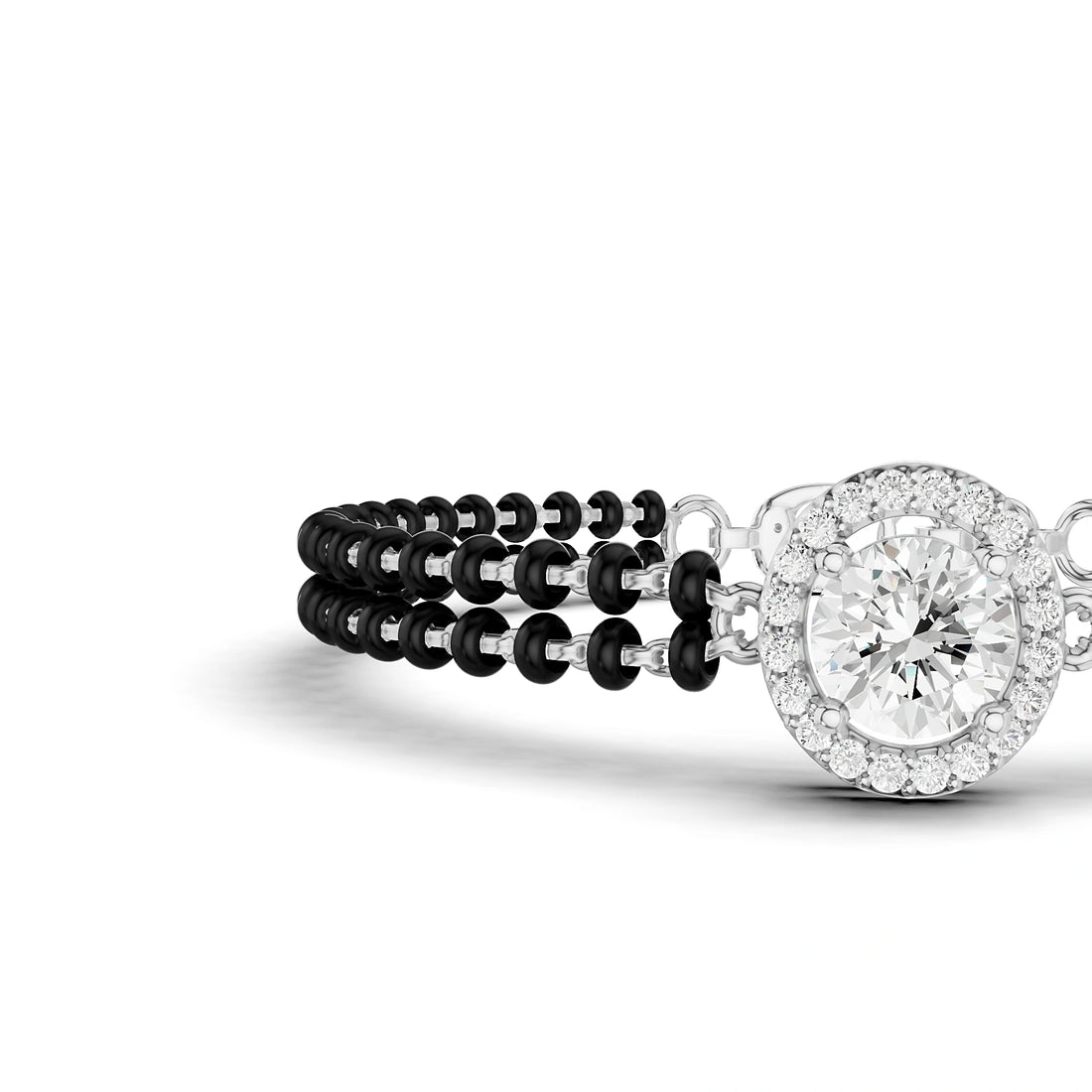 Kiara Round Diamond Mangalsutra Bracelet