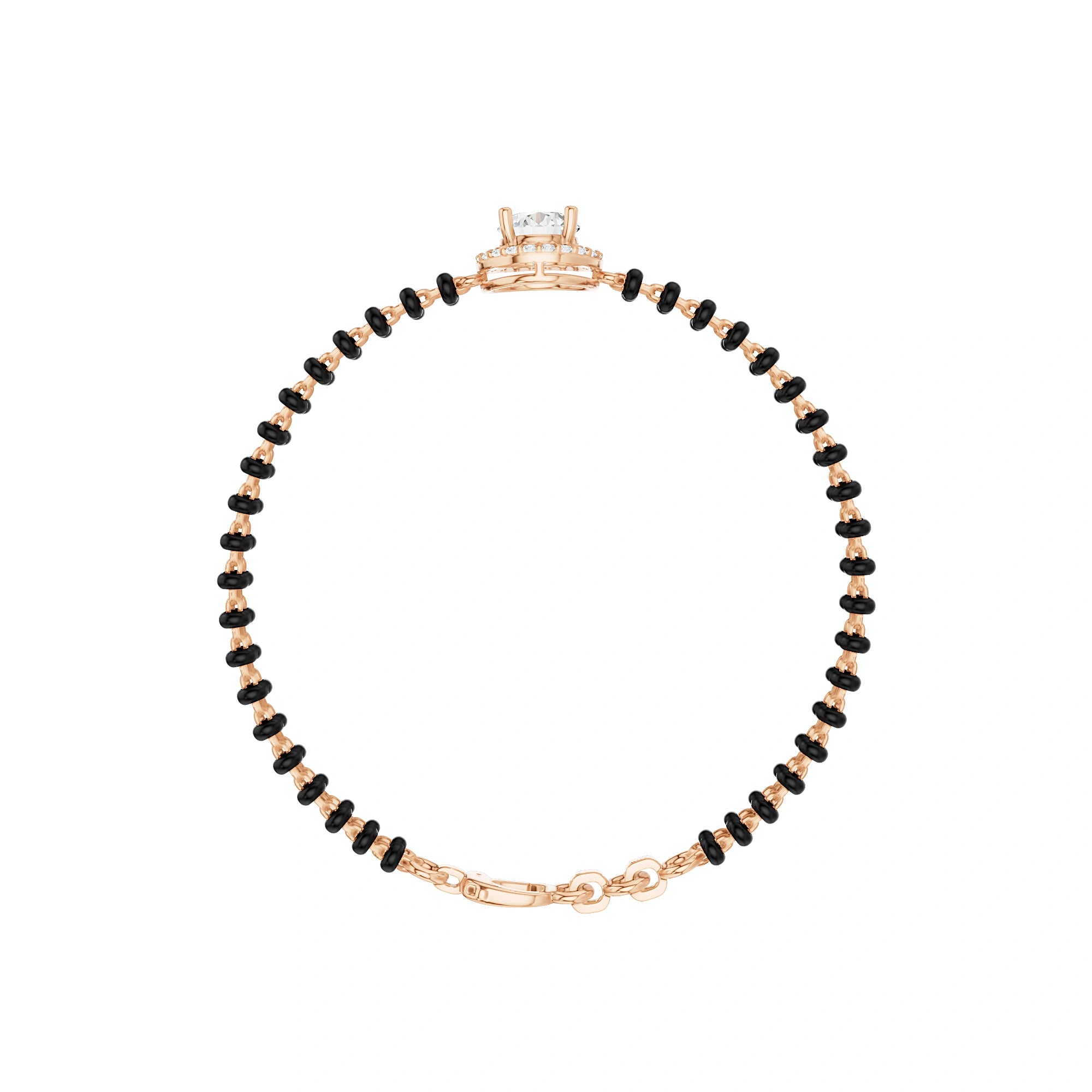 Kiara Round Diamond Mangalsutra Bracelet